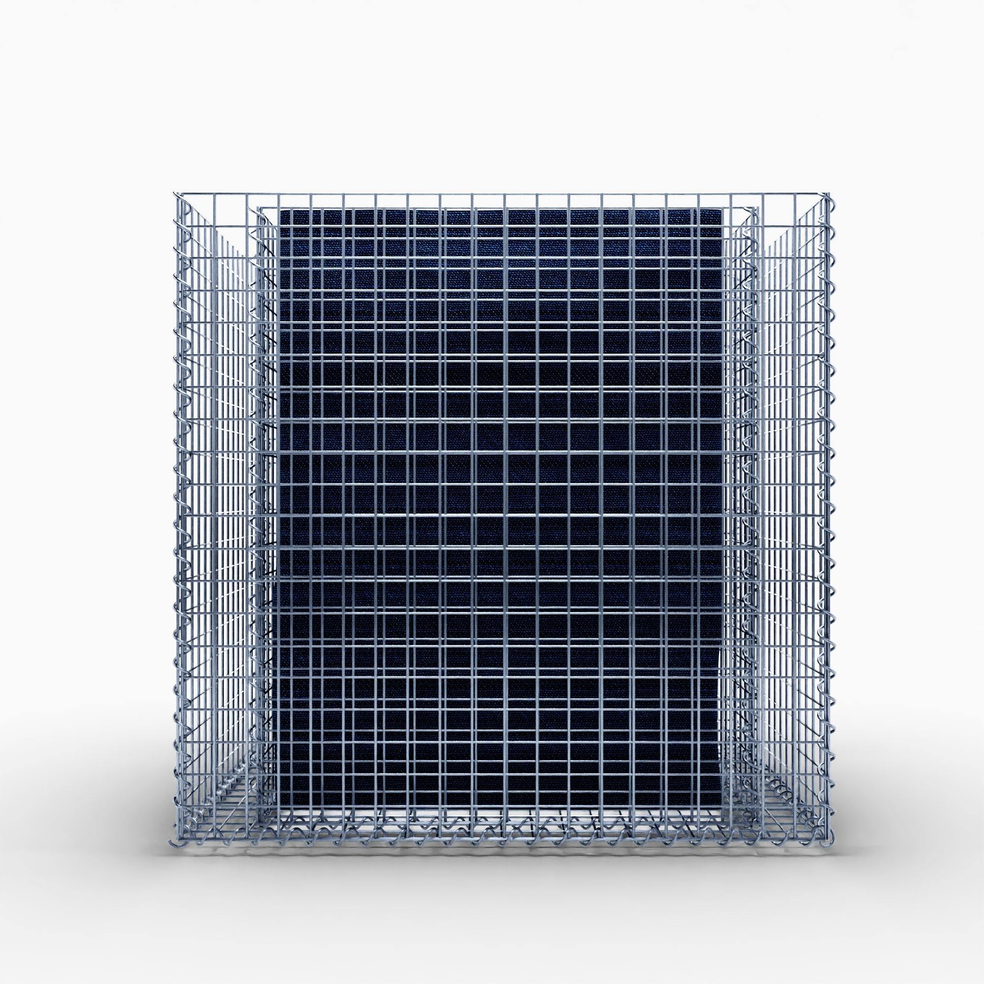 Højbed firkantet 100 cm x 80 cm x 100 cm (L x H x D), maskestørrelse 5 x 5 cm, vægtykkelse 10 cm