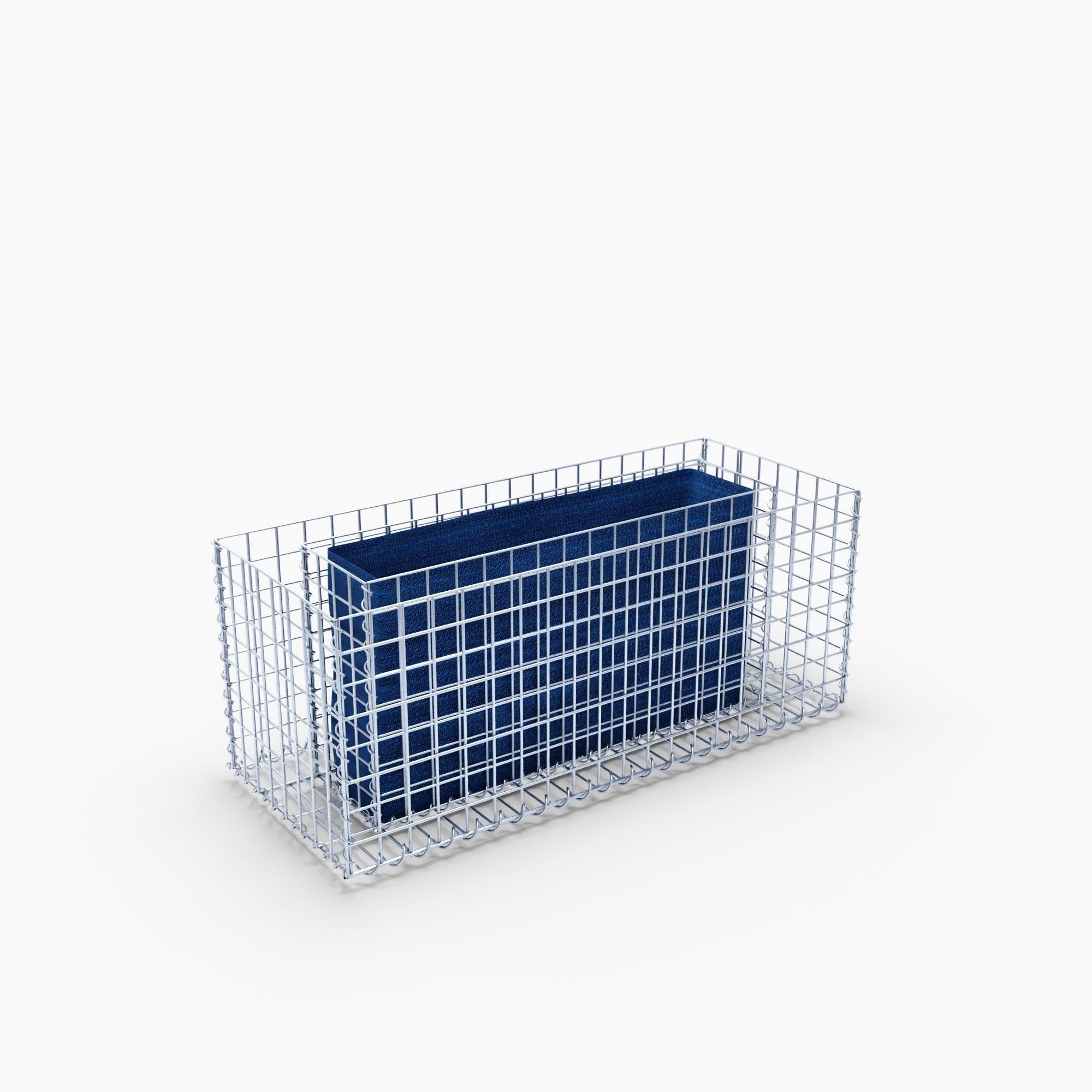 Högbädd, fyrkantig 100 cm x 40 cm x 40 cm (L x H x D), maskstorlek 5 x 5 cm, väggtjocklek 10 cm