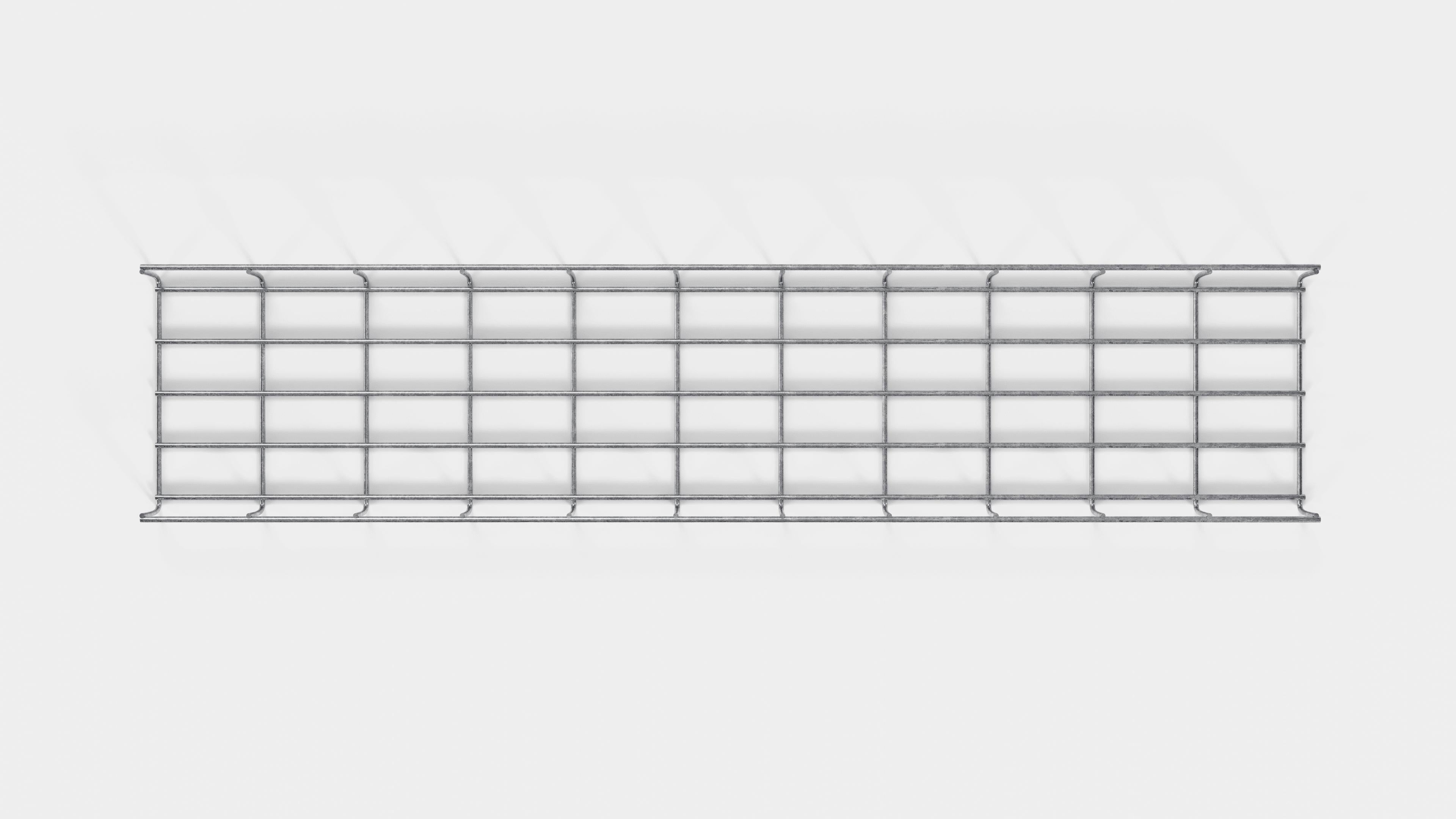Canal para cables altura 110 cm, profundidad 5 cm, luz de malla 5 x 10 cm