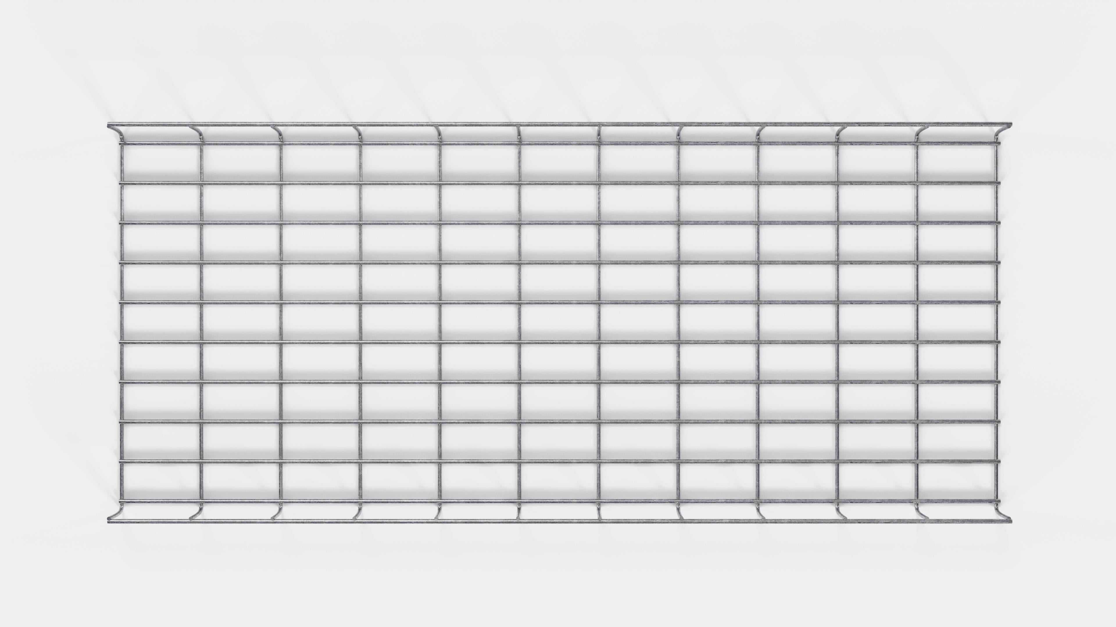 Canal para cables altura 110 cm, profundidad 5 cm, luz de malla 5 x 10 cm