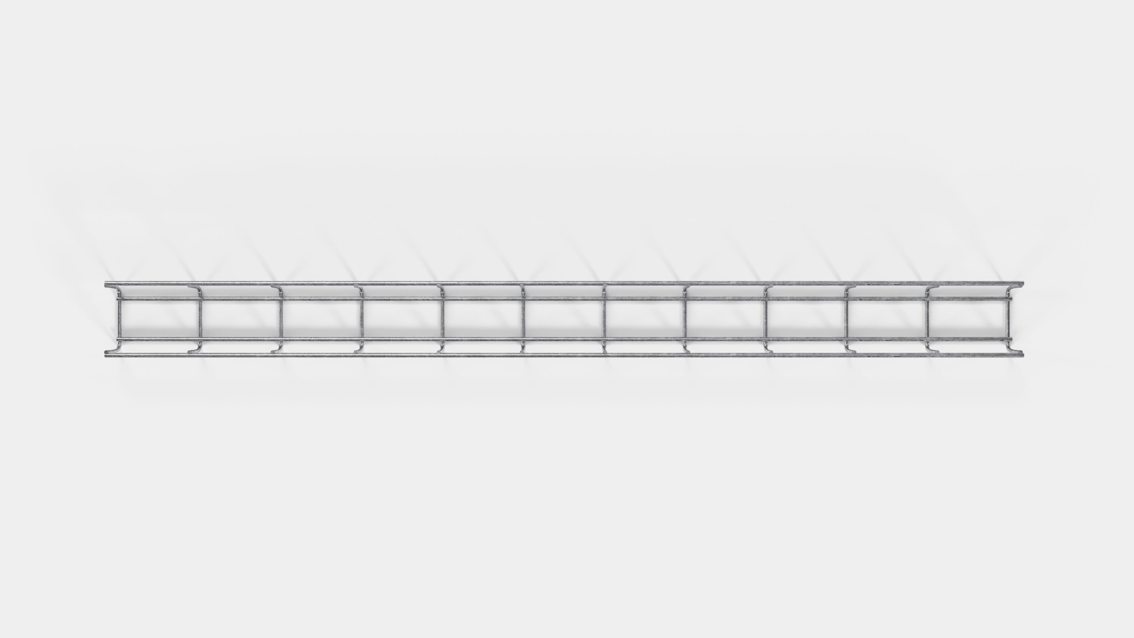 Canal para cables altura 110 cm, profundidad 5 cm, luz de malla 5 x 10 cm