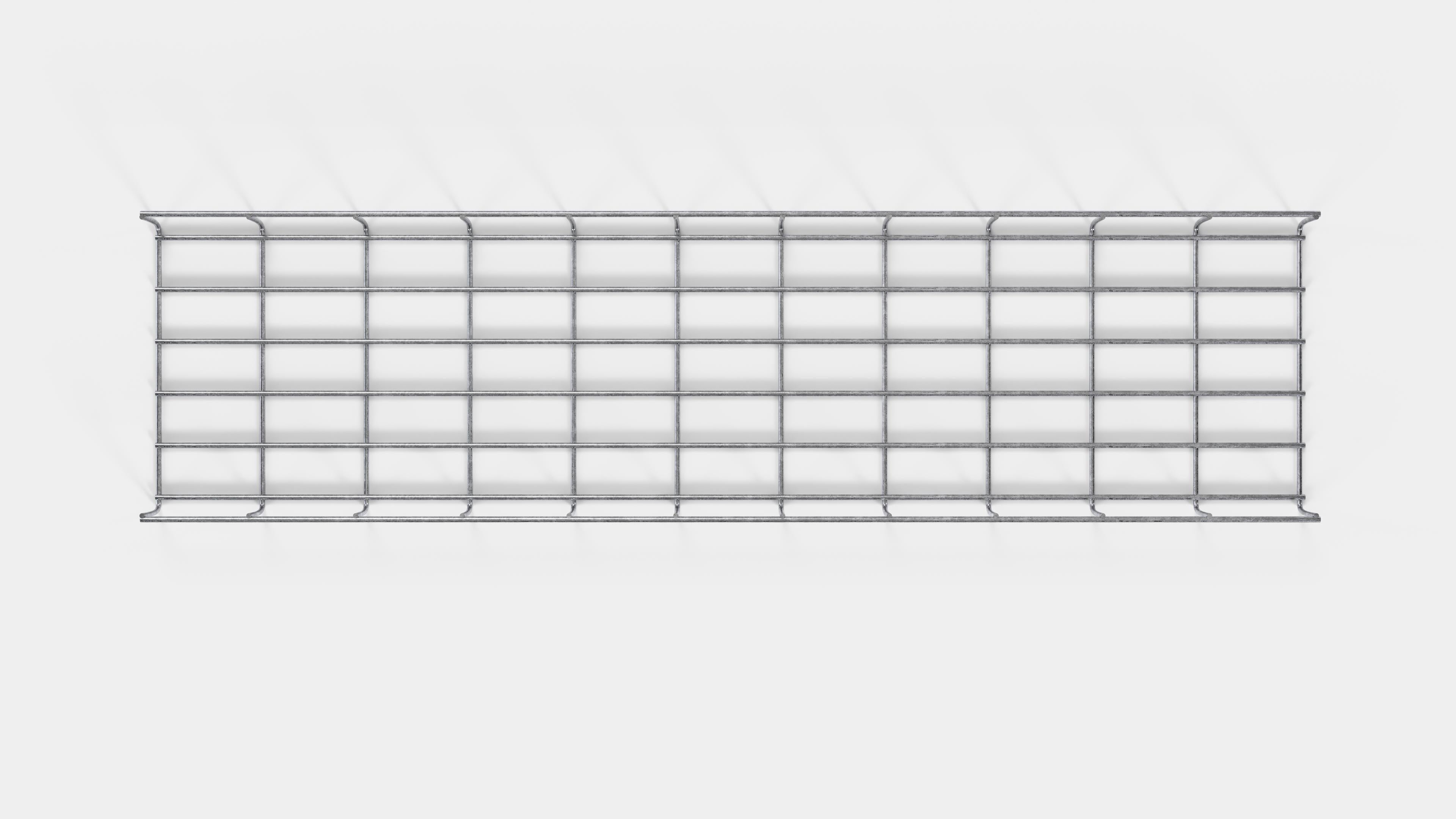 Canal para cables altura 110 cm, profundidad 5 cm, luz de malla 5 x 10 cm