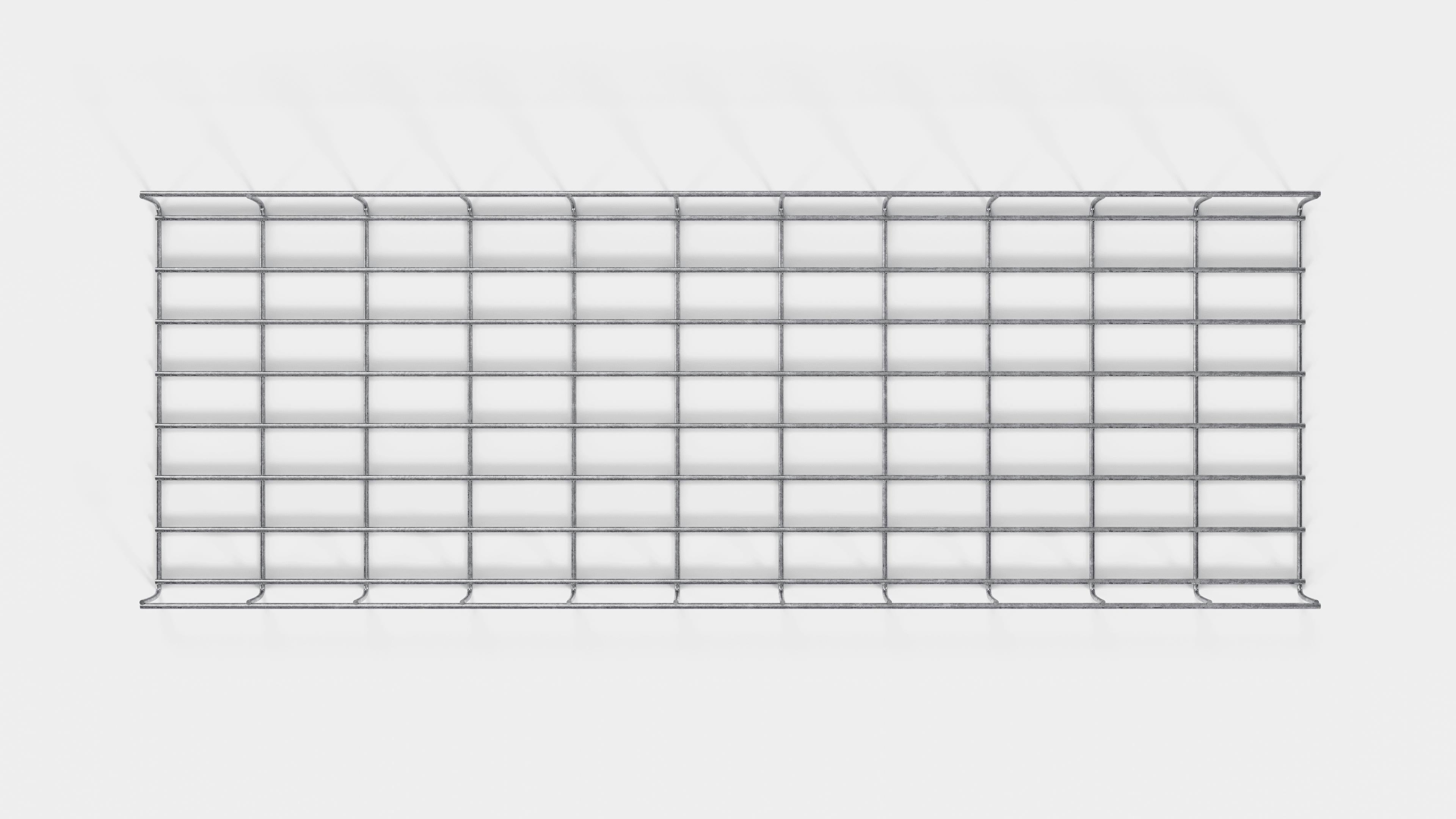 Canal para cables altura 110 cm, profundidad 5 cm, luz de malla 5 x 10 cm