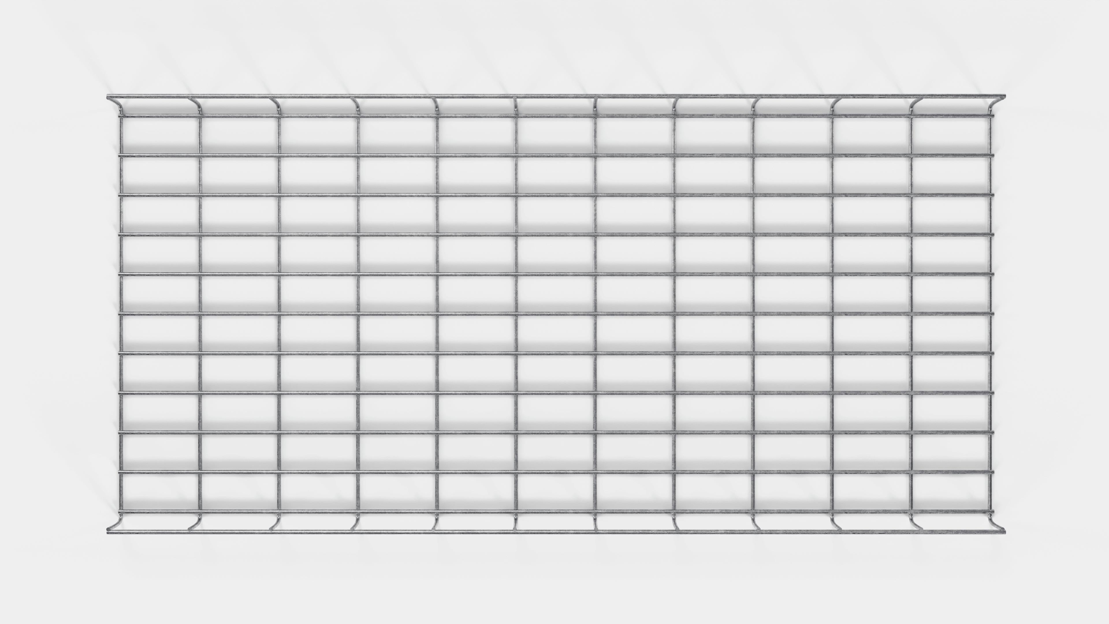 Canal para cables altura 110 cm, profundidad 5 cm, luz de malla 5 x 10 cm