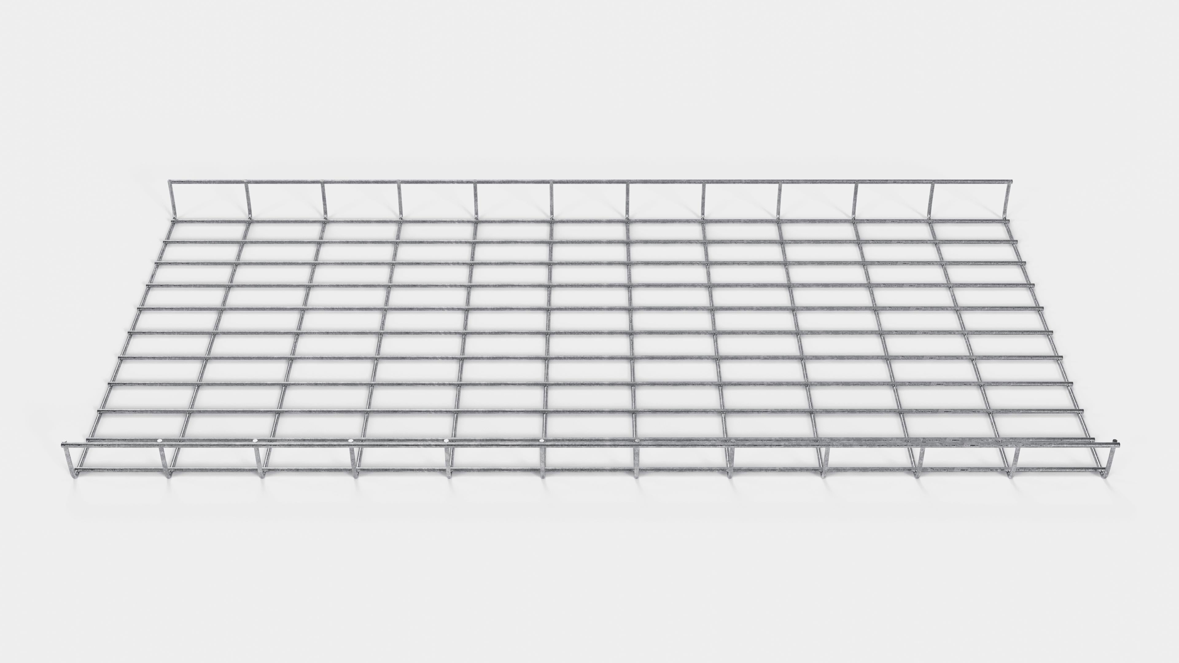 Canal para cables altura 110 cm, profundidad 5 cm, luz de malla 5 x 10 cm