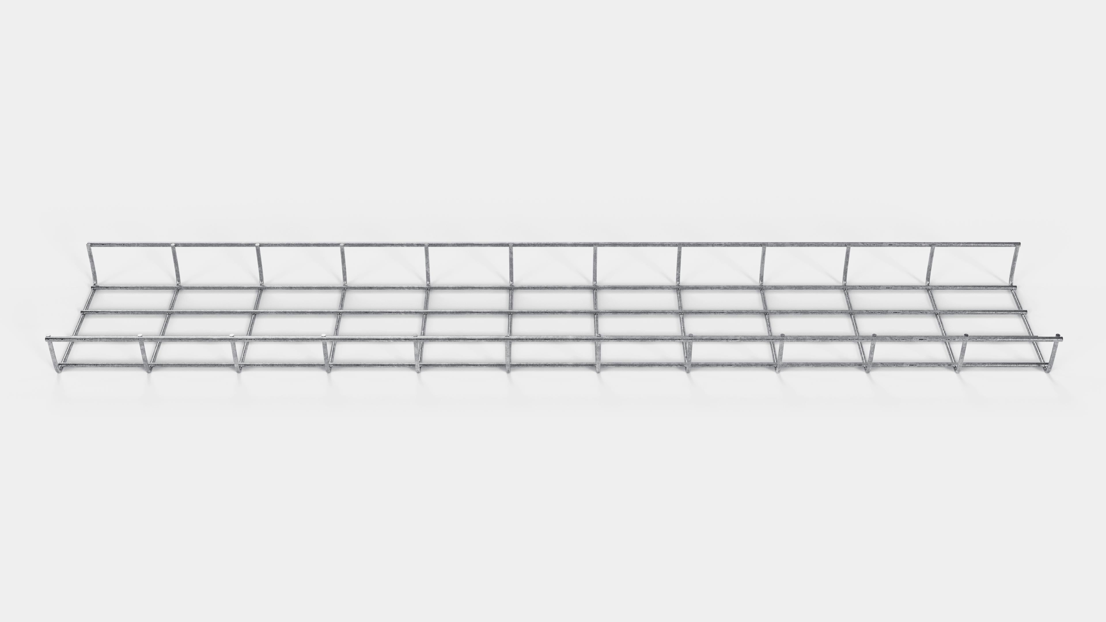 Canal para cables altura 110 cm, profundidad 5 cm, luz de malla 5 x 10 cm