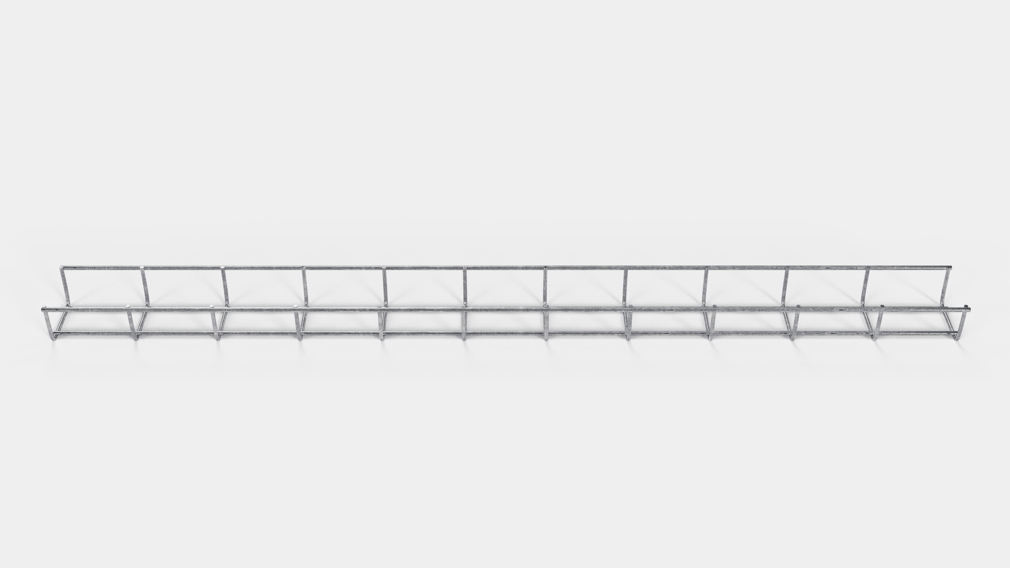 Canal para cables altura 110 cm, profundidad 5 cm, luz de malla 5 x 10 cm