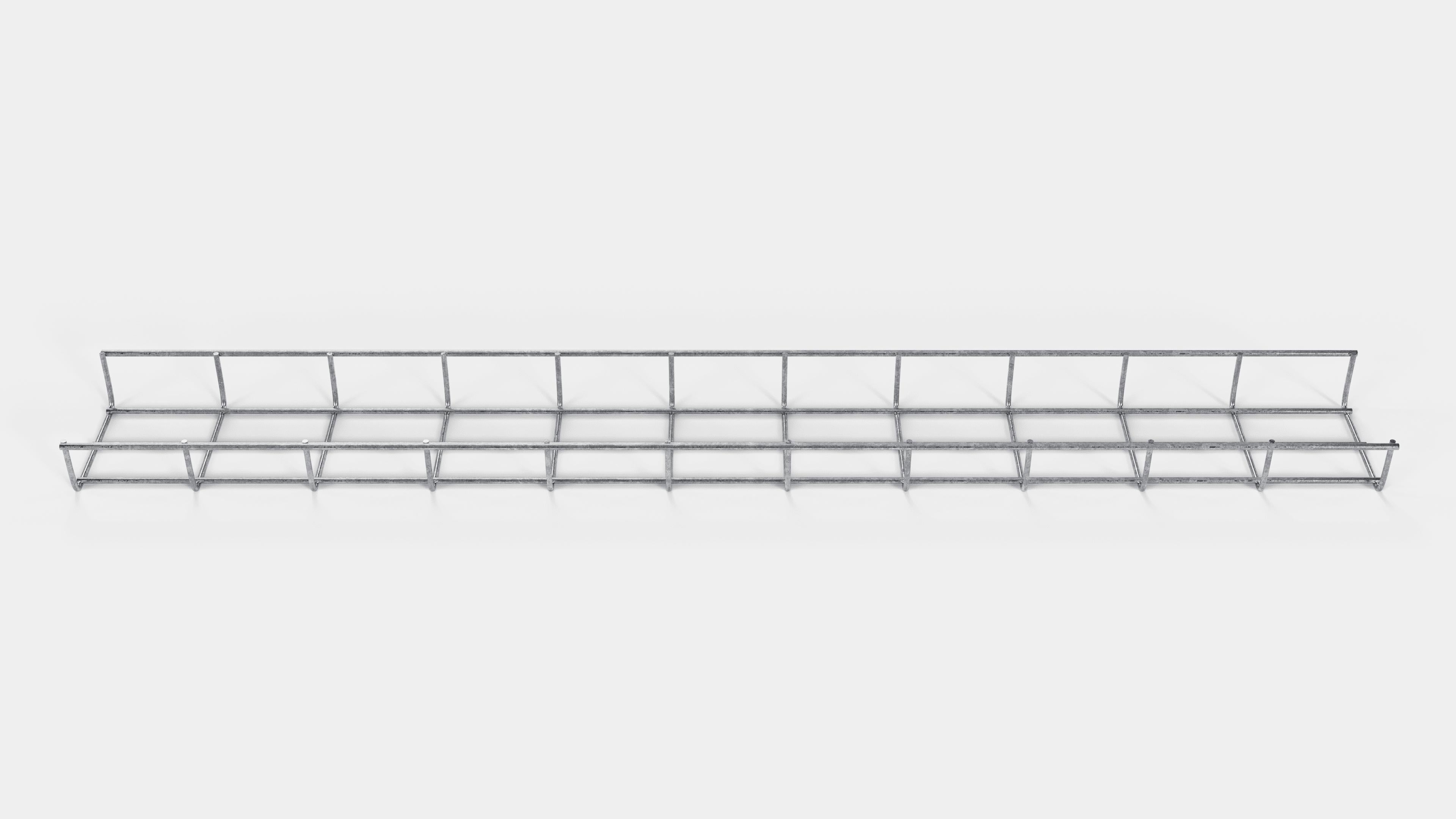 Canal para cables altura 110 cm, profundidad 5 cm, luz de malla 5 x 10 cm
