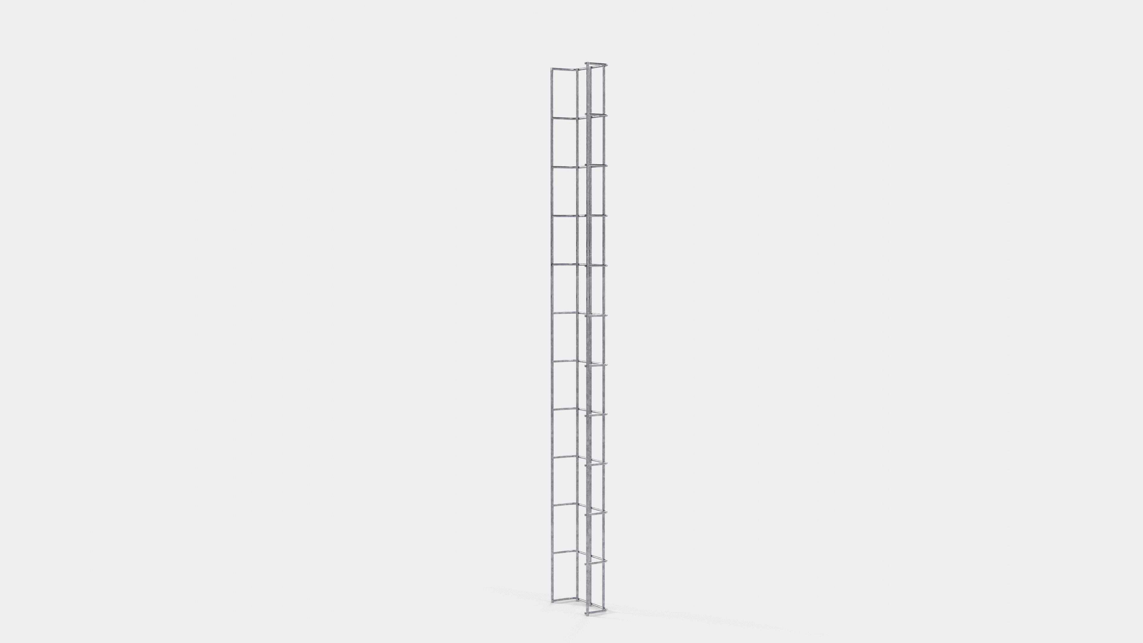 Canal para cables altura 110 cm, profundidad 5 cm, luz de malla 5 x 10 cm