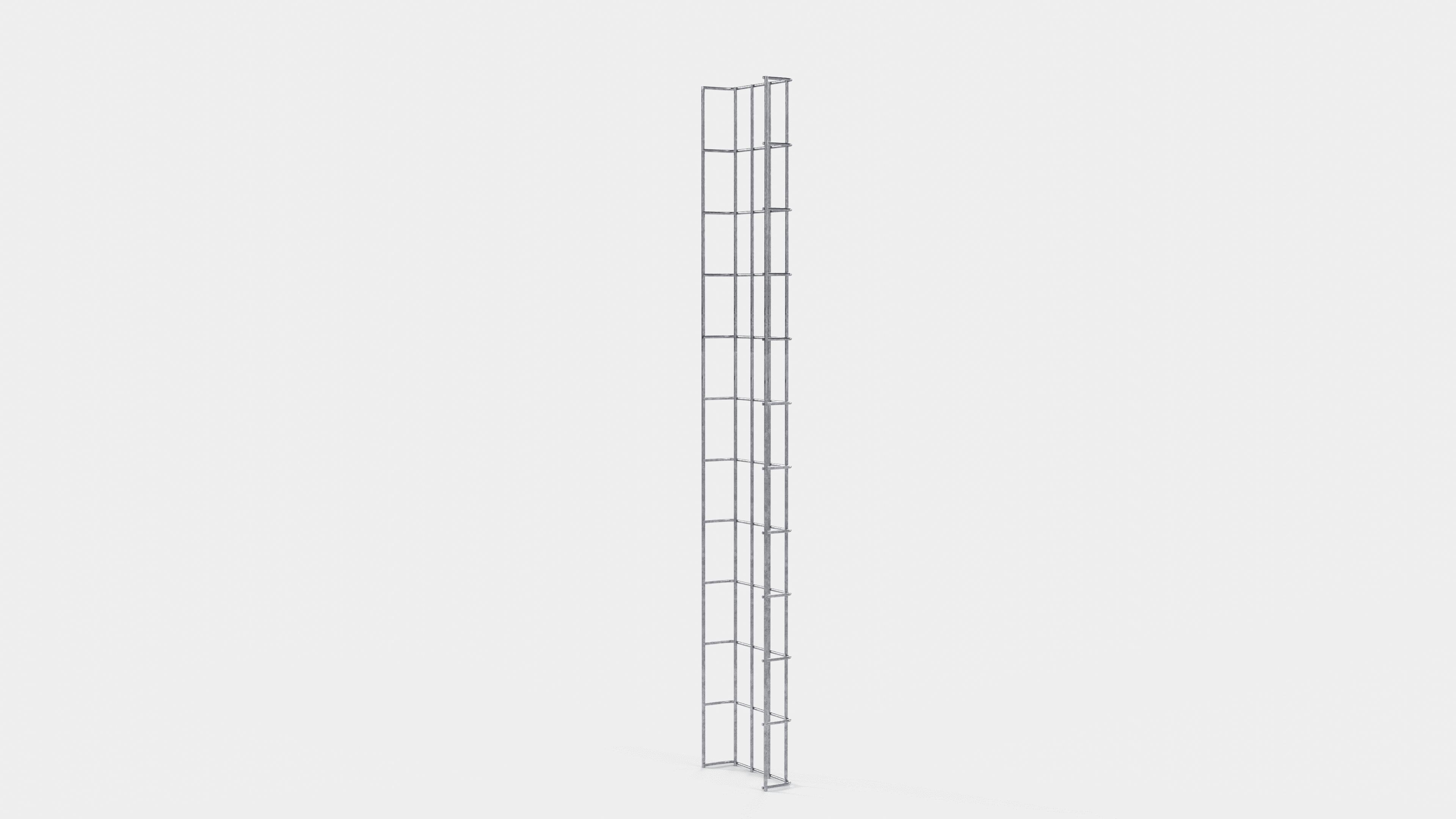 Canal para cables altura 110 cm, profundidad 5 cm, luz de malla 5 x 10 cm