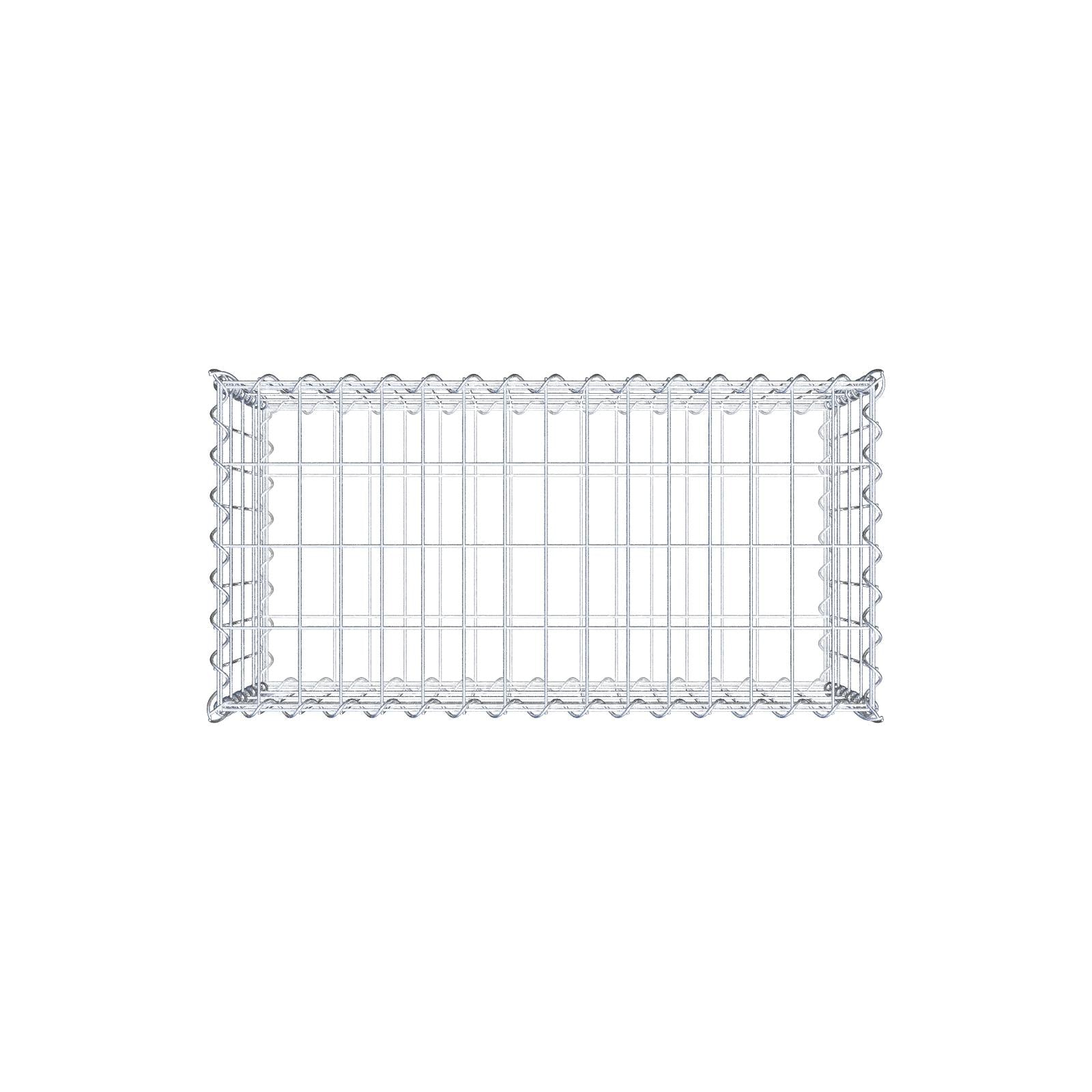 Gabione 80 cm x 40 cm x 40 cm (L x H x T), Maschenweite 5 cm x 10 cm, Spirale