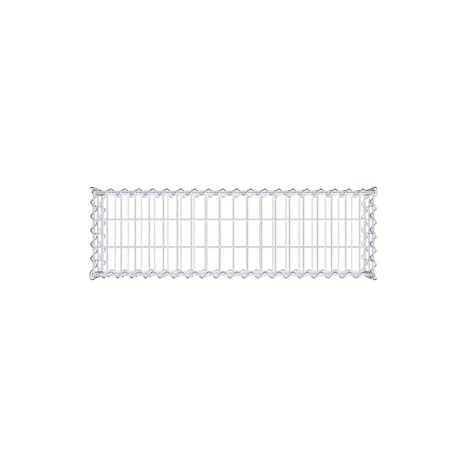 Gabion 100 cm x 20 cm x 30 cm (L x H x D), mesh size 5 cm x 10 cm, spiral