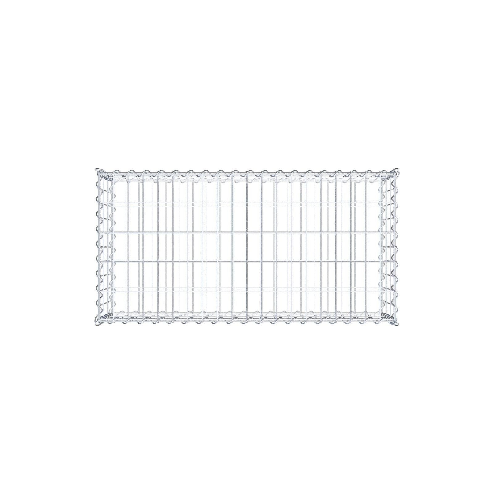 Gabion 100 cm x 30 cm x 50 cm (L x H x D), mesh size 5 cm x 10 cm, spiral