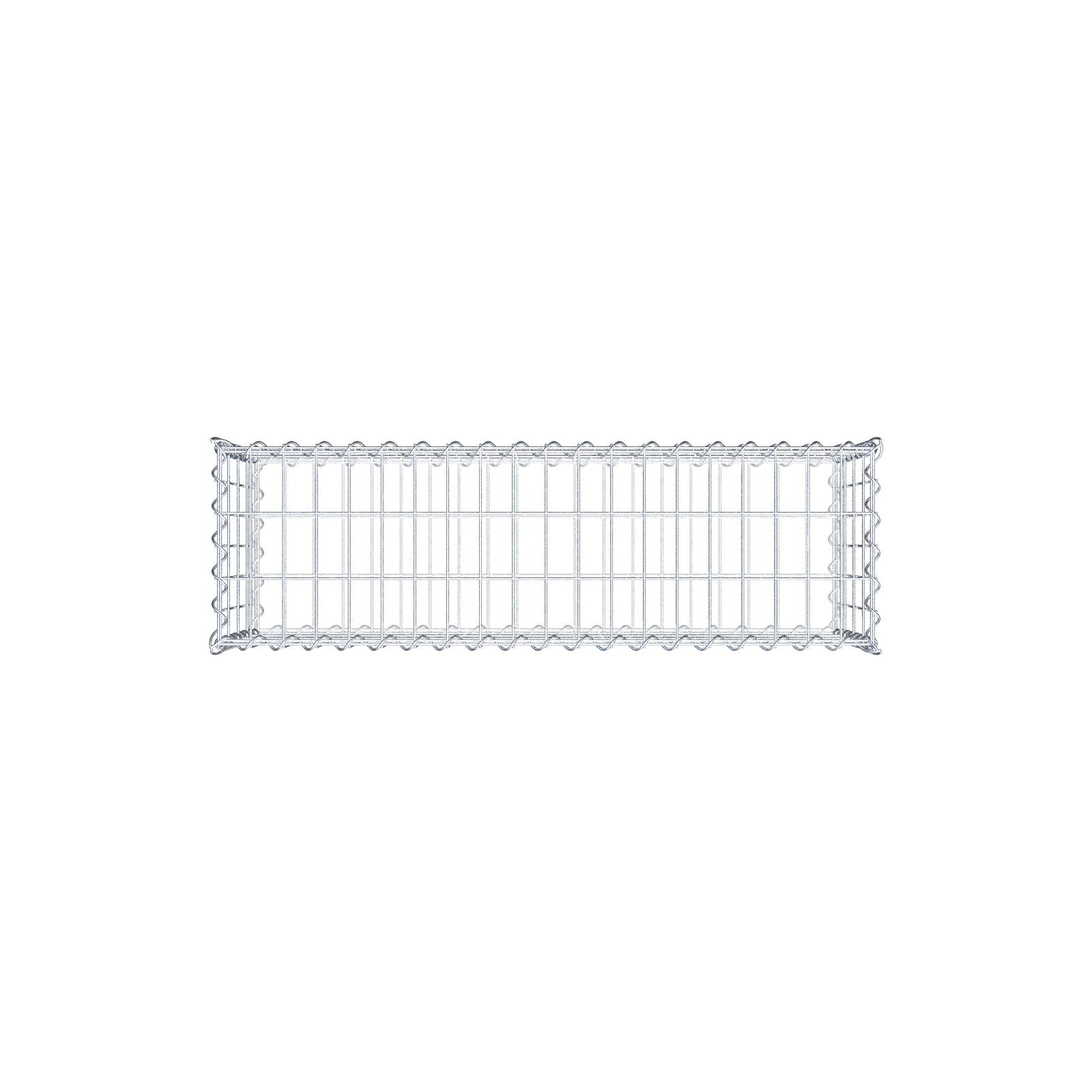 Gavión 100 cm x 40 cm x 30 cm (L x A x P), luz de malla 5 cm x 10 cm, en espiral