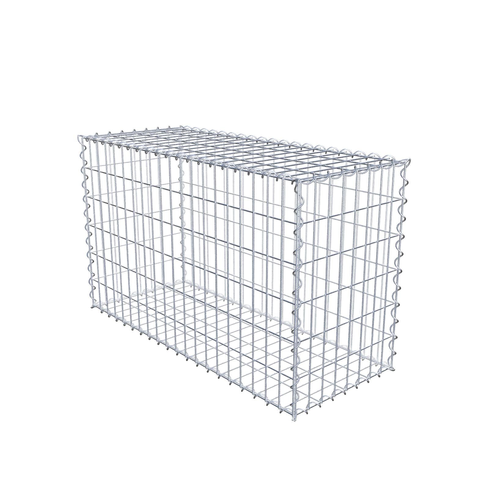 Gabione 100 cm x 60 cm x 40 cm (L x H x T), Maschenweite 5 cm x 10 cm, Spirale