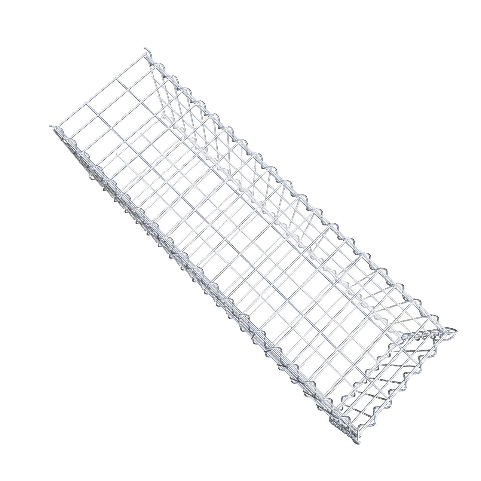 Add-on schanskorf type 2 100 cm x 30 cm x 30 cm (L x H x D), maaswijdte 5 cm x 10 cm, spiraalvormig