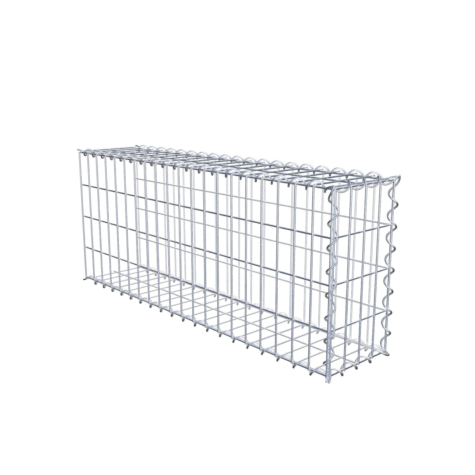 Gabbione aggiuntivo tipo 2 100 cm x 40 cm x 20 cm (L x H x P), dimensione maglia 5 cm x 10 cm, a spirale