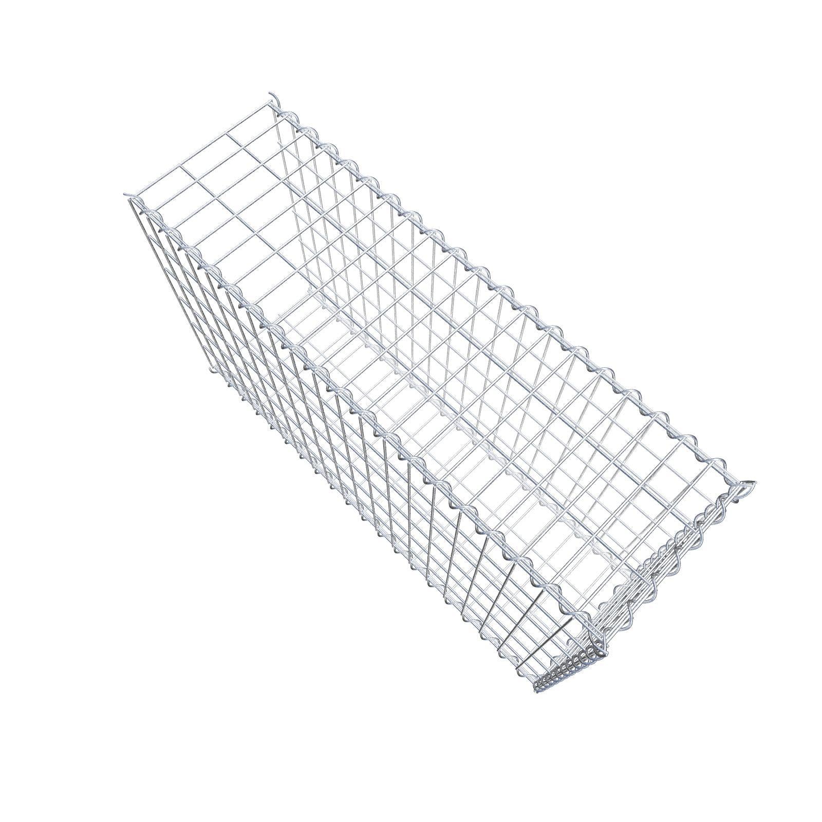 Aangegroeide schanskorf type 2 100 cm x 60 cm x 30 cm (L x H x D), maaswijdte 5 cm x 10 cm, spiraal