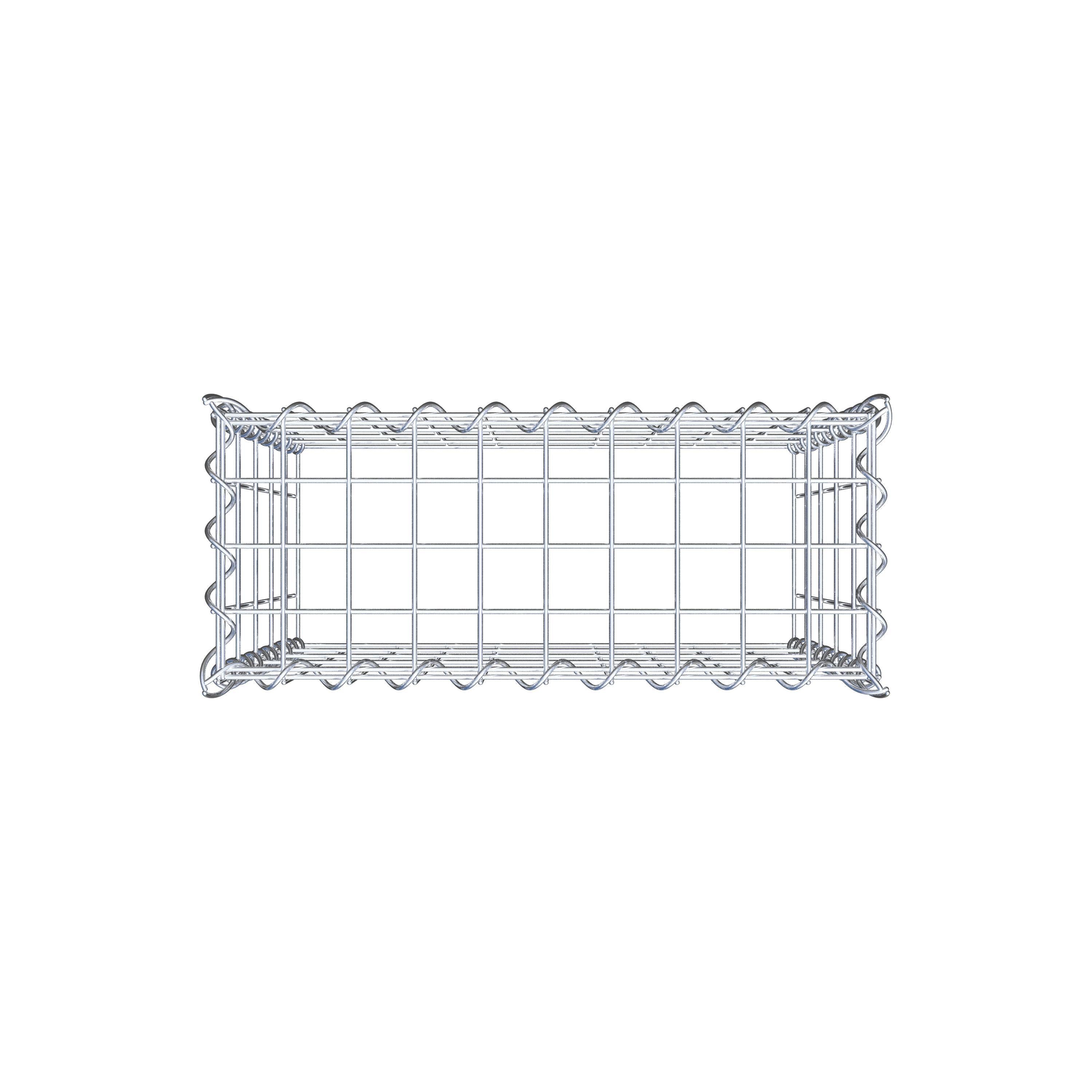 Anbaugabione Typ 3 50 cm x 50 cm x 20 cm (L x H x T), Maschenweite 5 cm x 10 cm, Spirale