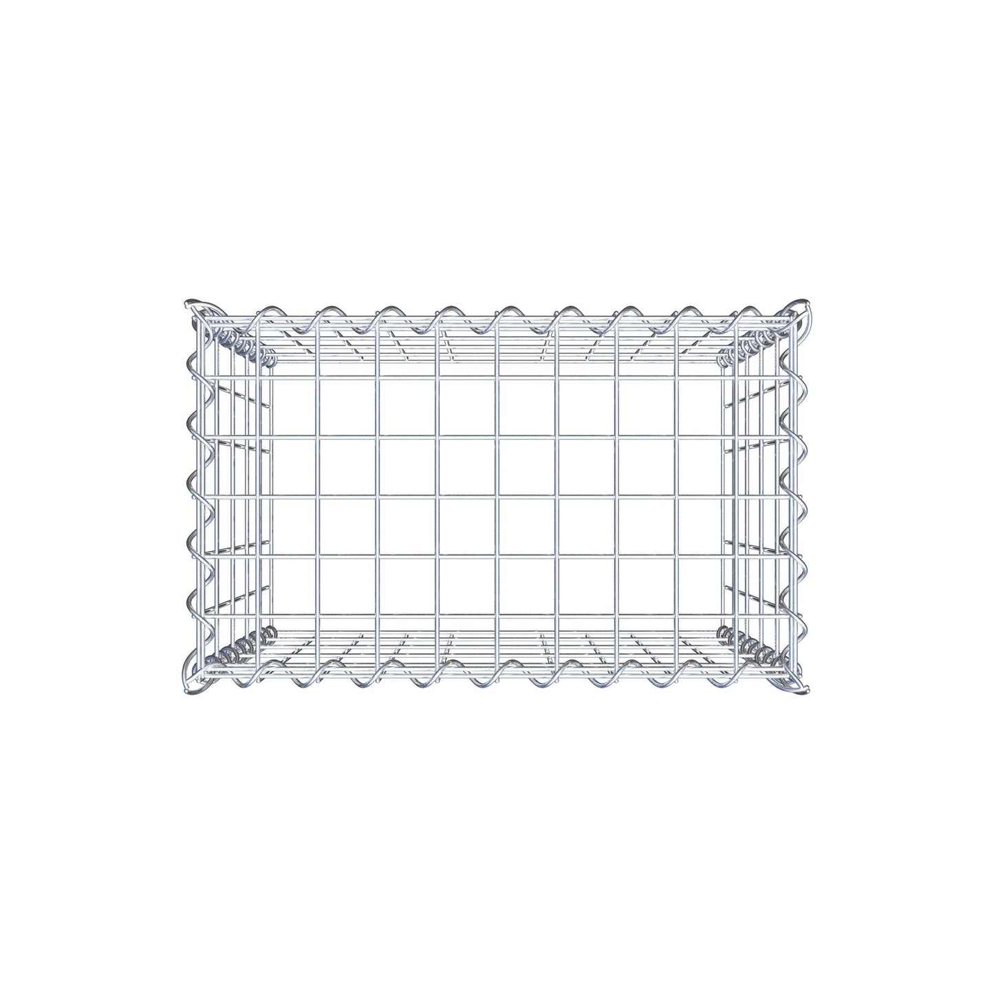 Gabion rapporté type 3 50 cm x 50 cm x 30 cm (L x H x P), mailles 5 cm x 10 cm, spirale