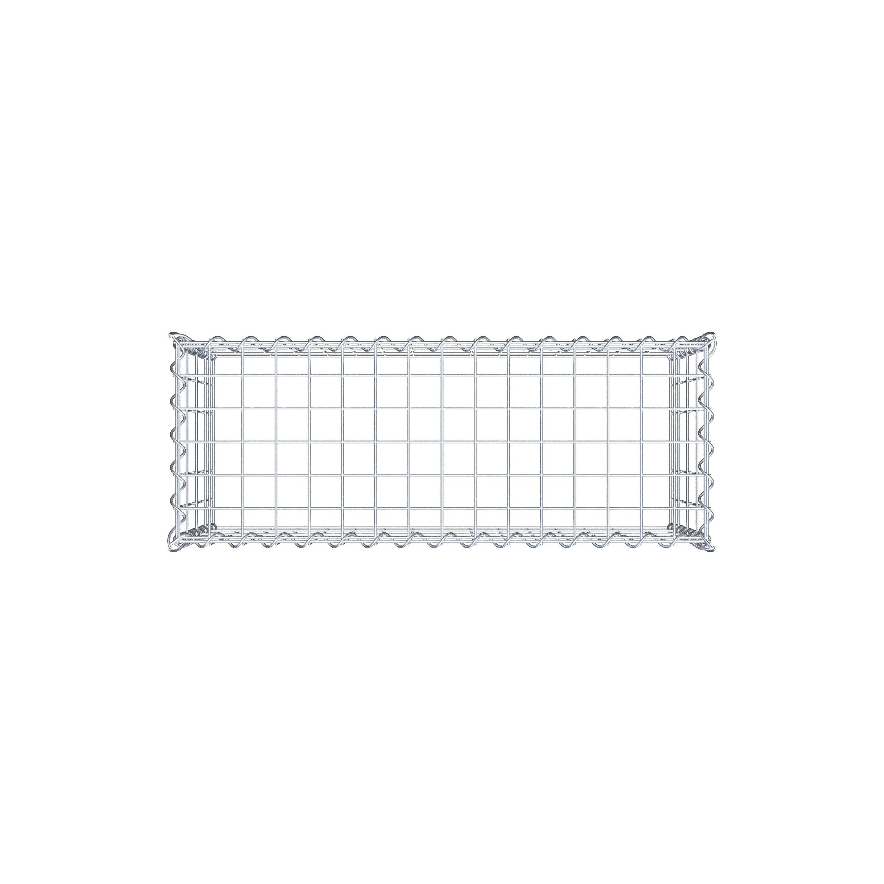 Add-on schanskorf type 3 80 cm x 40 cm x 30 cm (L x H x D), maaswijdte 5 cm x 10 cm, spiraalvormig
