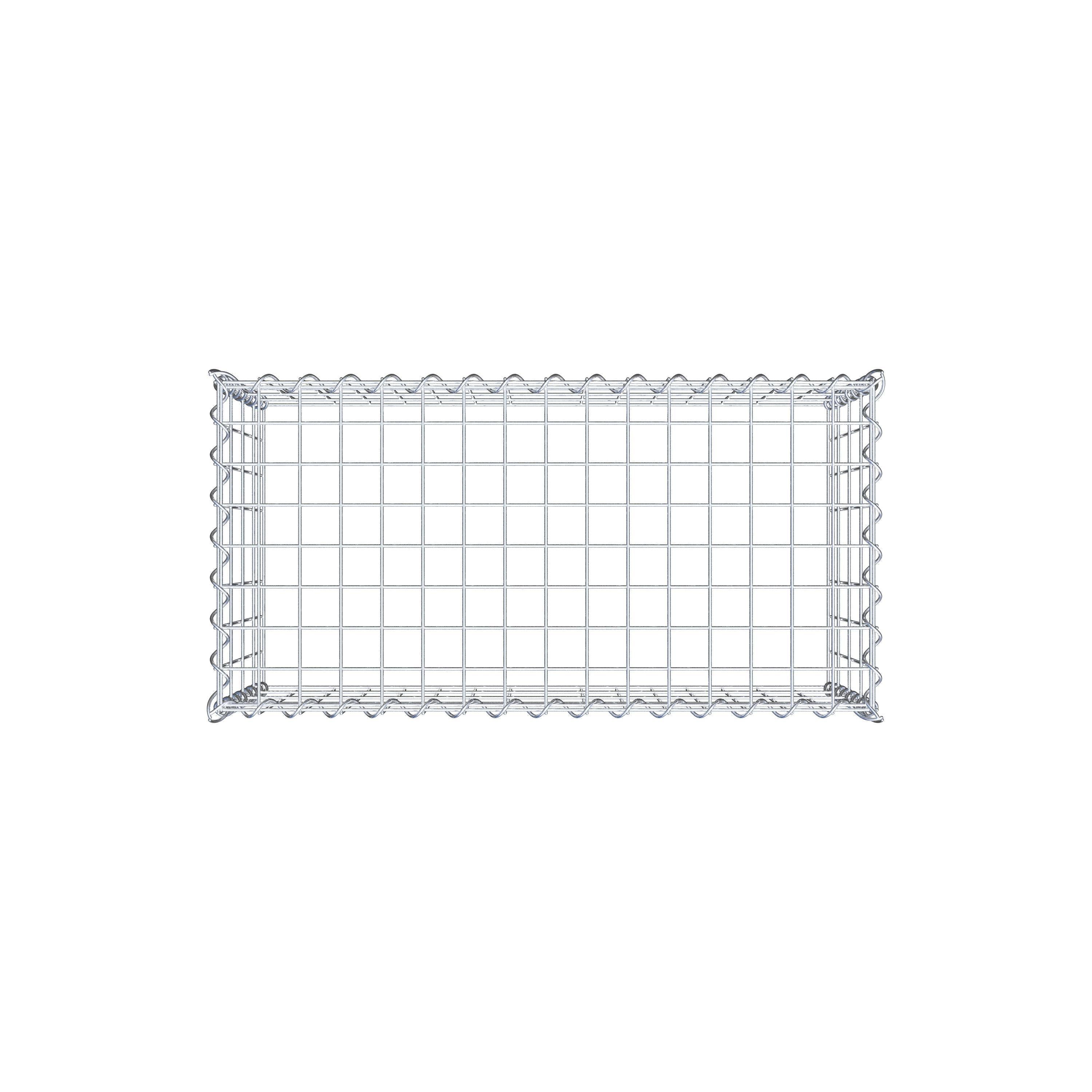 Grown-on gabion type 3 80 cm x 40 cm x 40 cm (L x H x D), mesh size 5 cm x 10 cm, spiral
