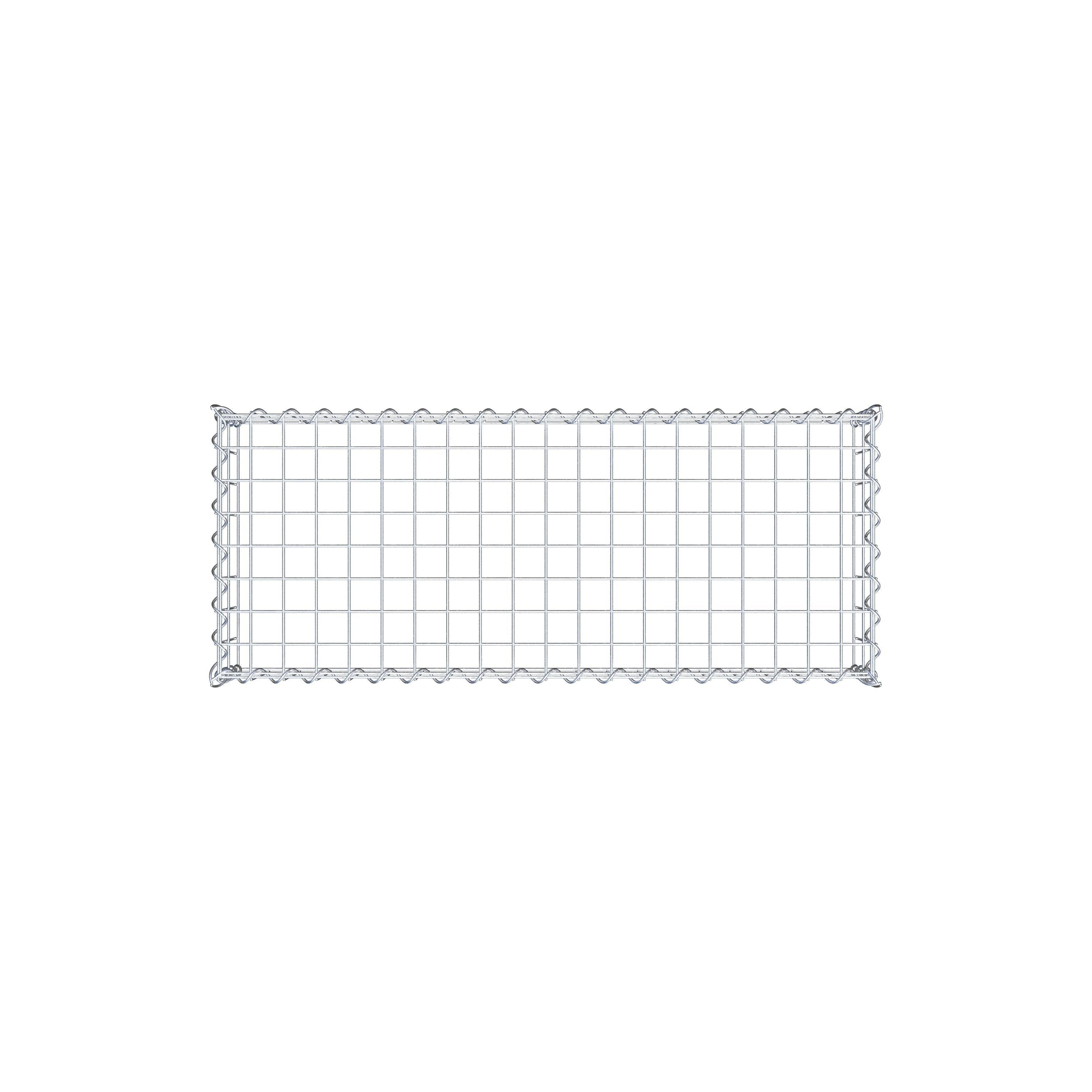 Grown-on gabion type 3 100 cm x 20 cm x 40 cm (L x H x D), mesh size 5 cm x 10 cm, spiral