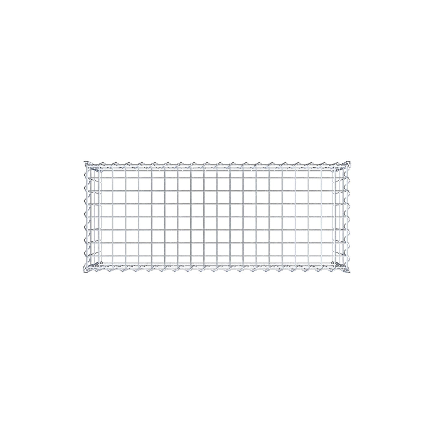 Grown-on gabion type 3 100 cm x 40 cm x 40 cm (L x H x D), mesh size 5 cm x 10 cm, spiral
