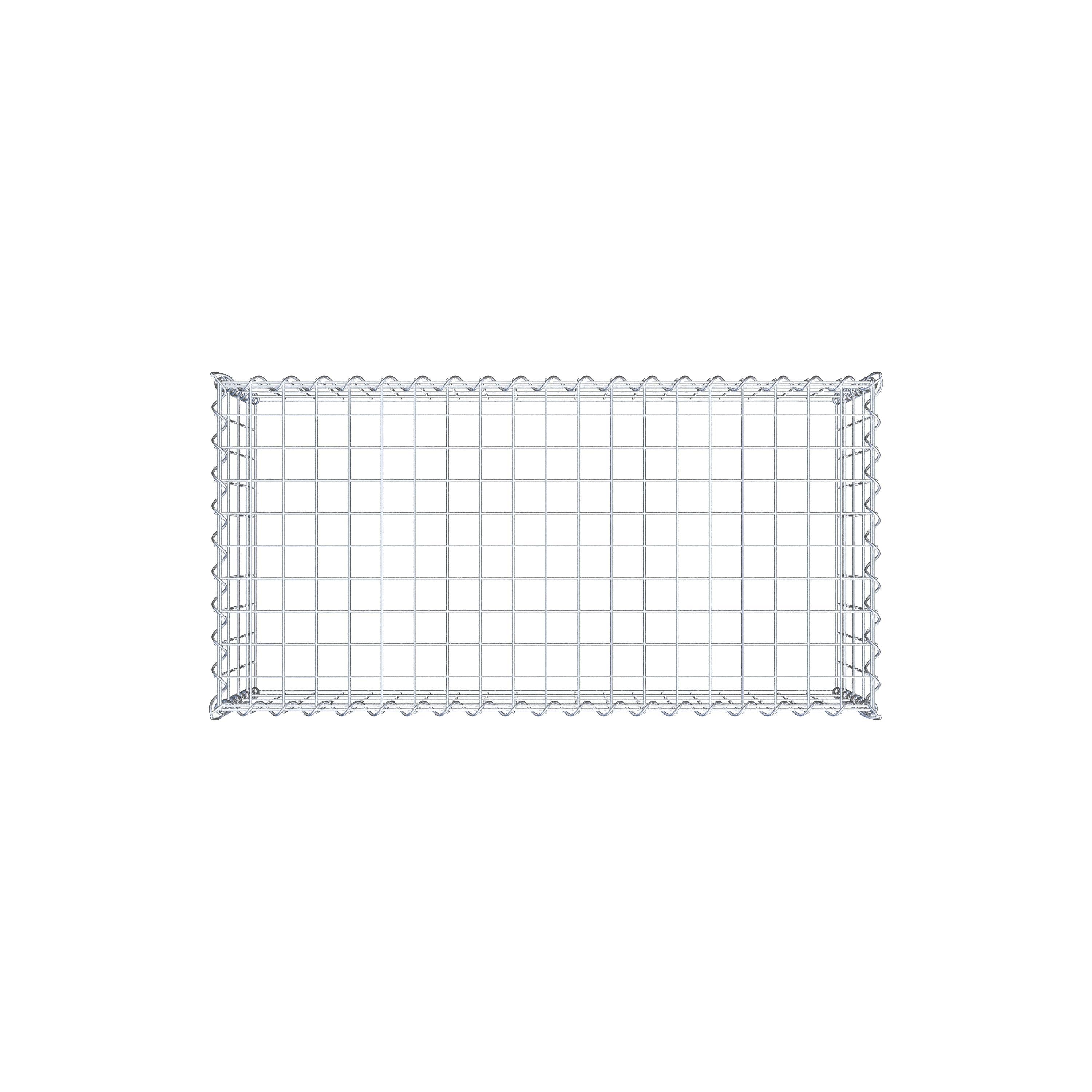 Add-on schanskorf type 3 100 cm x 40 cm x 50 cm (L x H x D), maaswijdte 5 cm x 10 cm, spiraalvormig