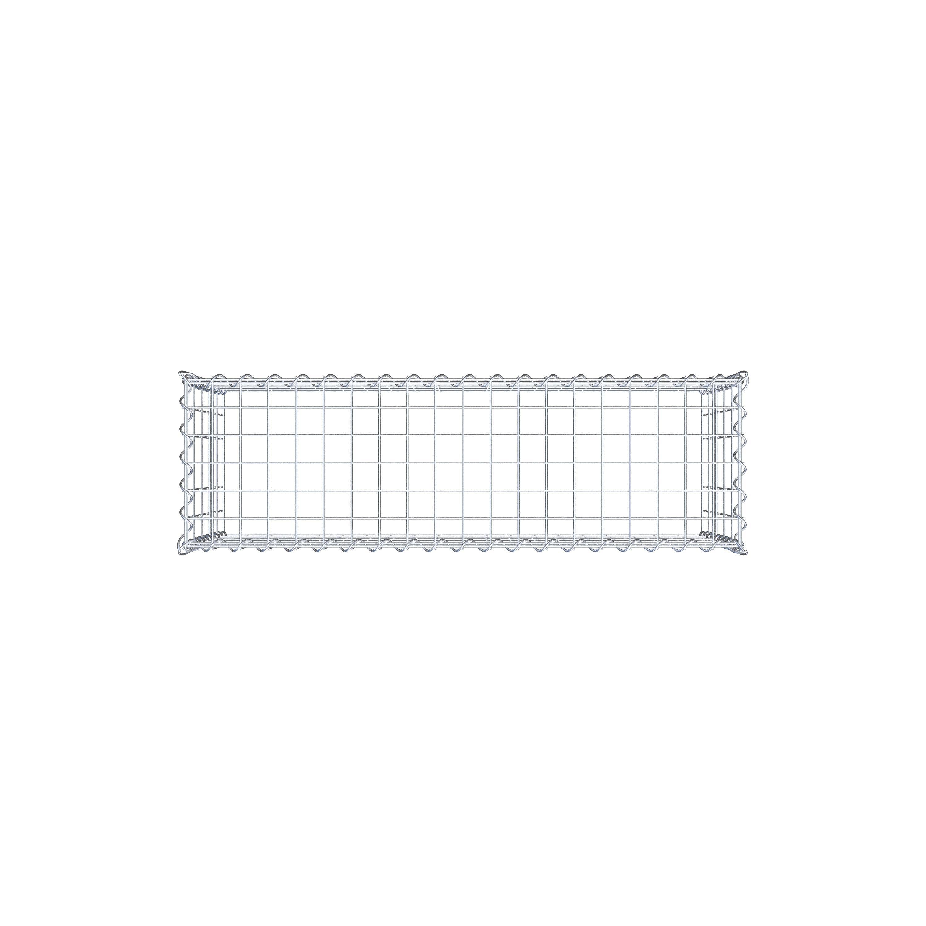 Aangegroeide schanskorf type 3 100 cm x 50 cm x 30 cm (L x H x D), maaswijdte 5 cm x 10 cm, spiraal