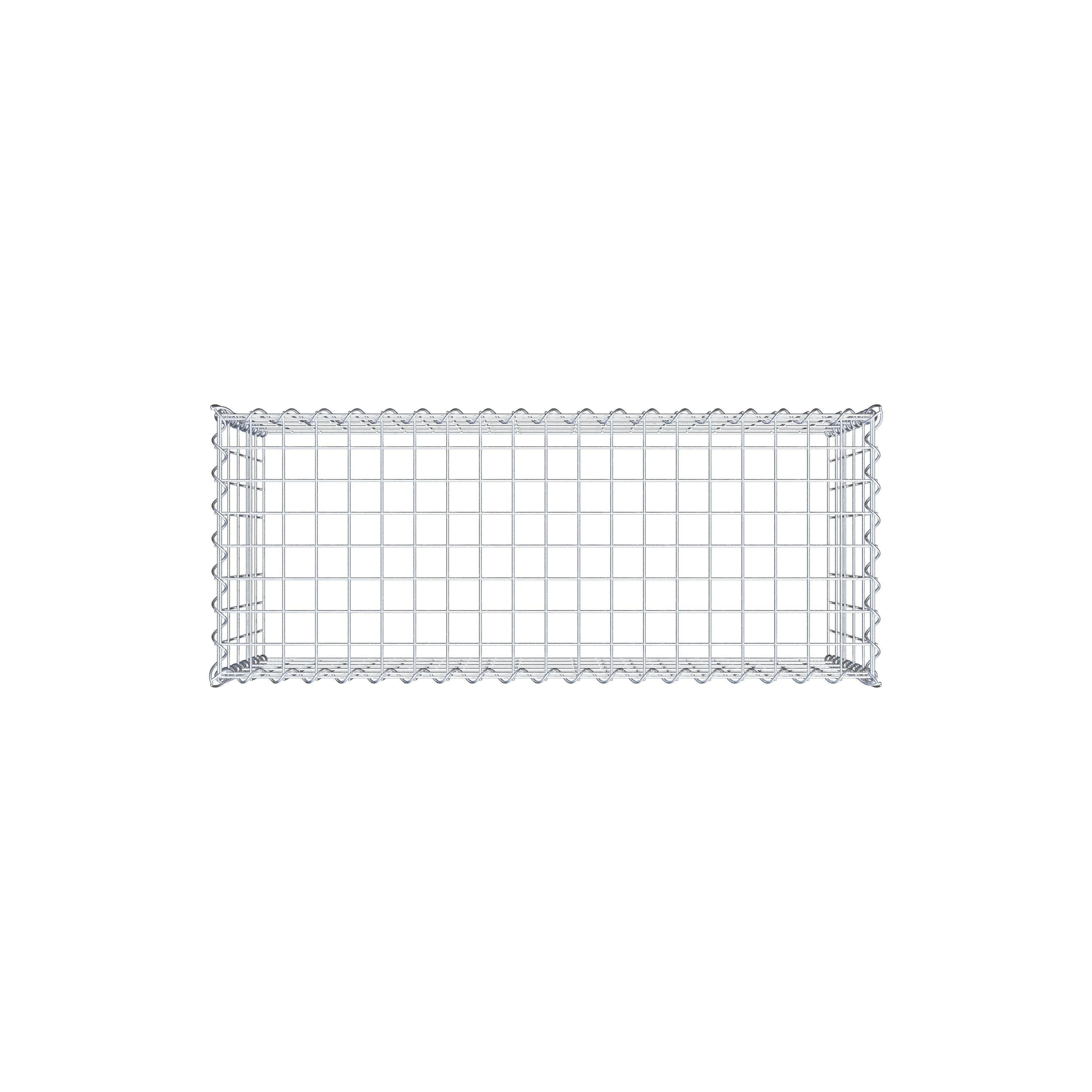 Grown-on gabion type 3 100 cm x 50 cm x 40 cm (L x H x D), mesh size 5 cm x 10 cm, spiral