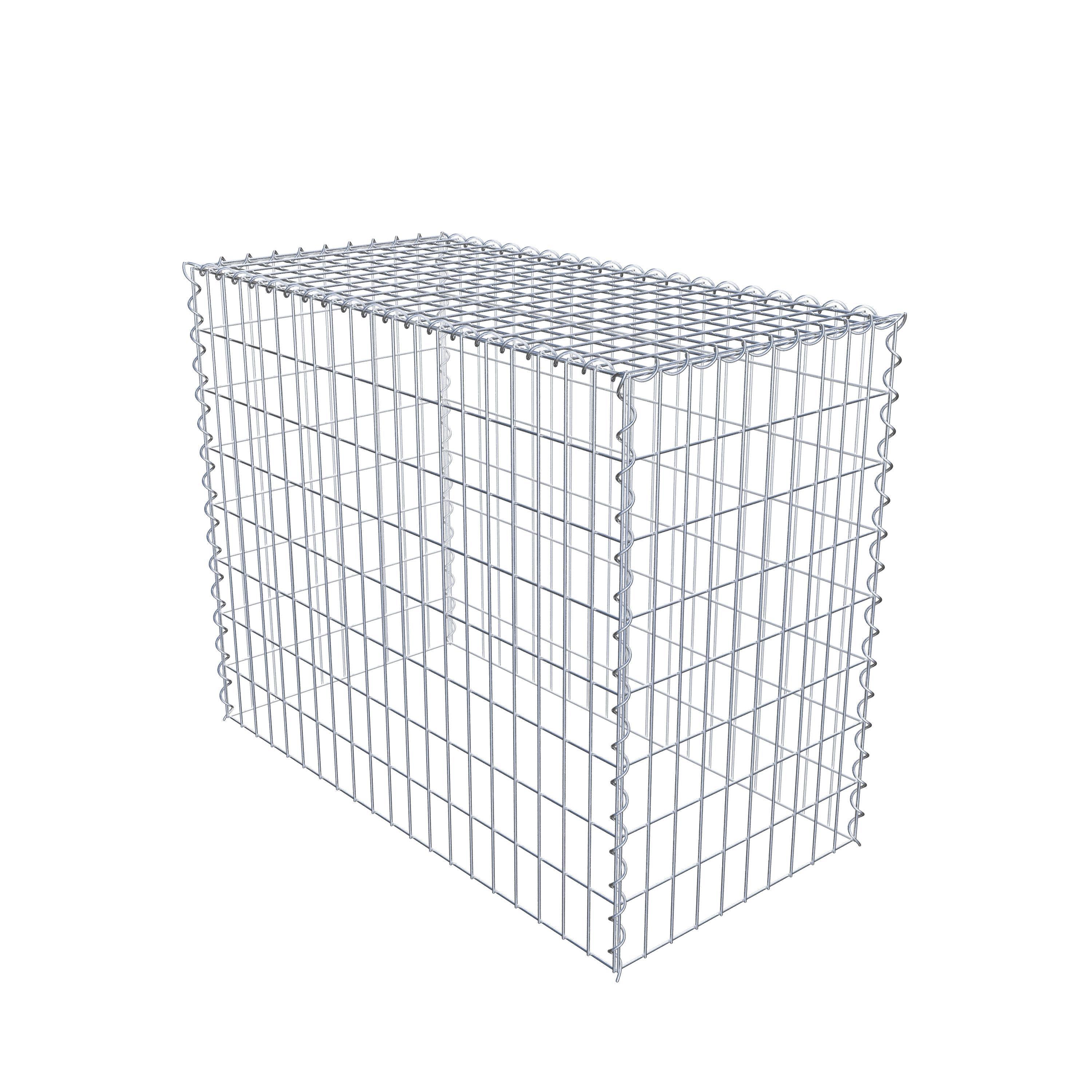 Add-on schanskorf type 3 100 cm x 80 cm x 50 cm (L x H x D), maaswijdte 5 cm x 10 cm, spiraalvormig