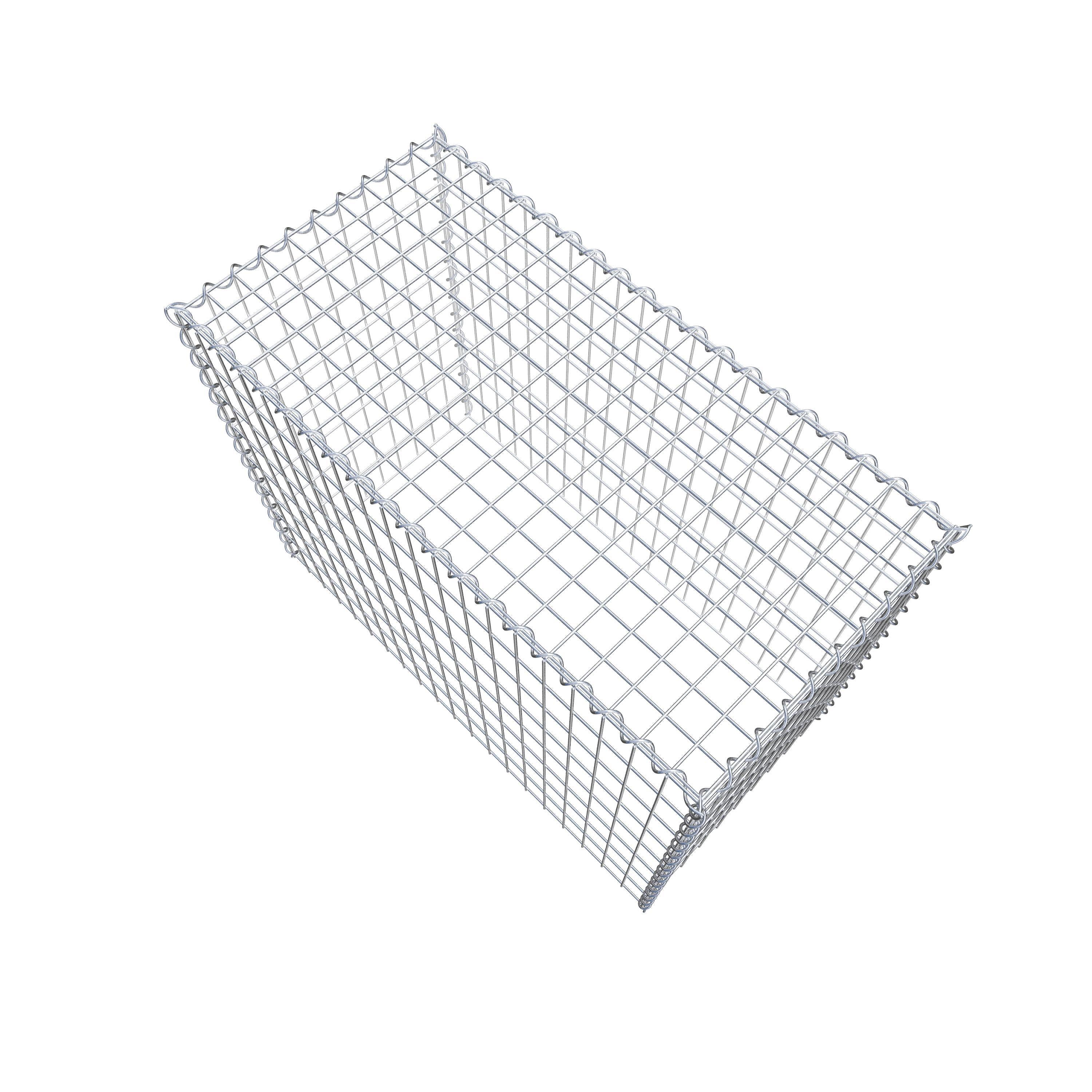 Add-on schanskorf type 3 100 cm x 80 cm x 50 cm (L x H x D), maaswijdte 5 cm x 10 cm, spiraalvormig