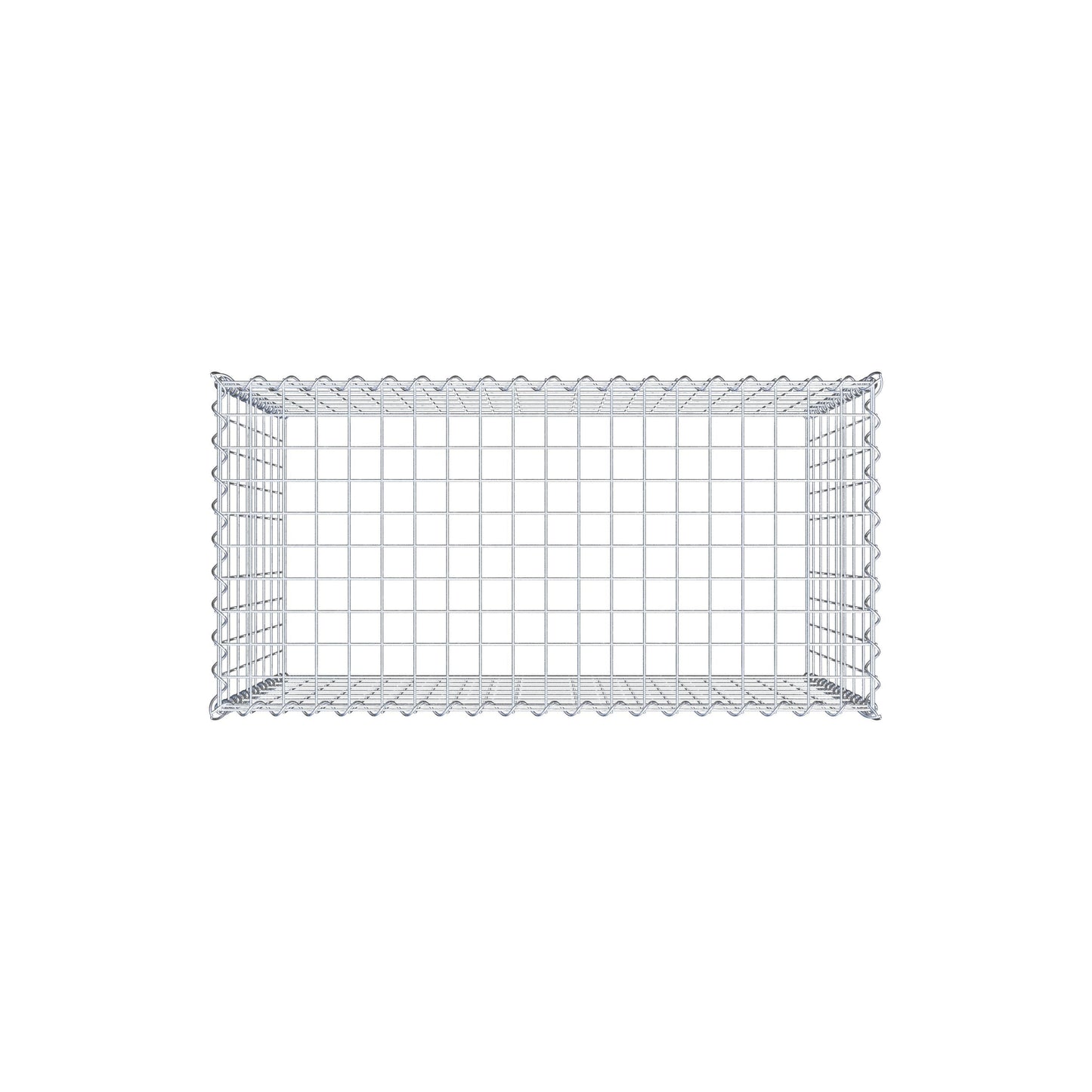 Gabbione aggiuntivo tipo 3 100 cm x 80 cm x 50 cm (L x H x P), maglia 5 cm x 10 cm, spirale