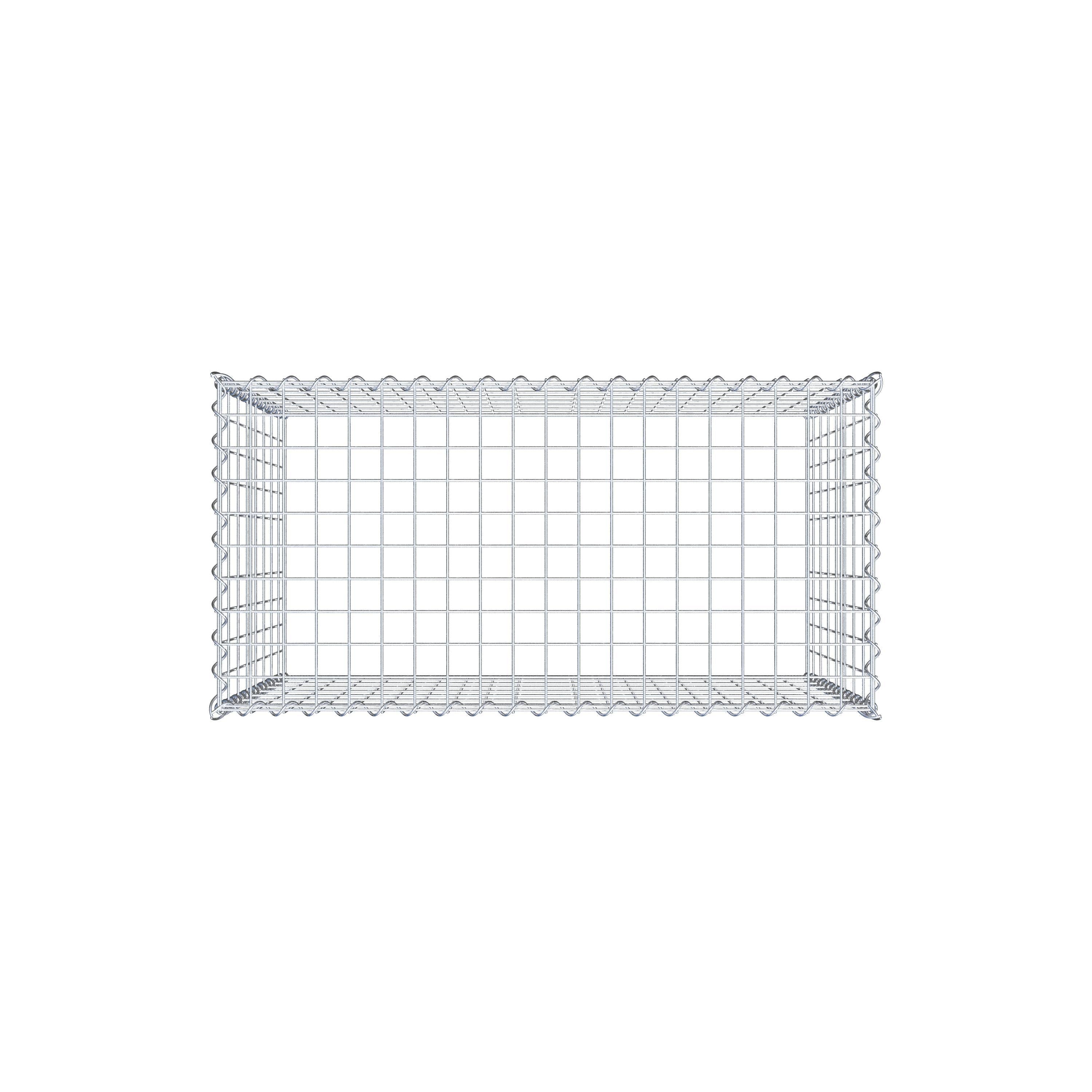 Add-on schanskorf type 3 100 cm x 80 cm x 50 cm (L x H x D), maaswijdte 5 cm x 10 cm, spiraalvormig