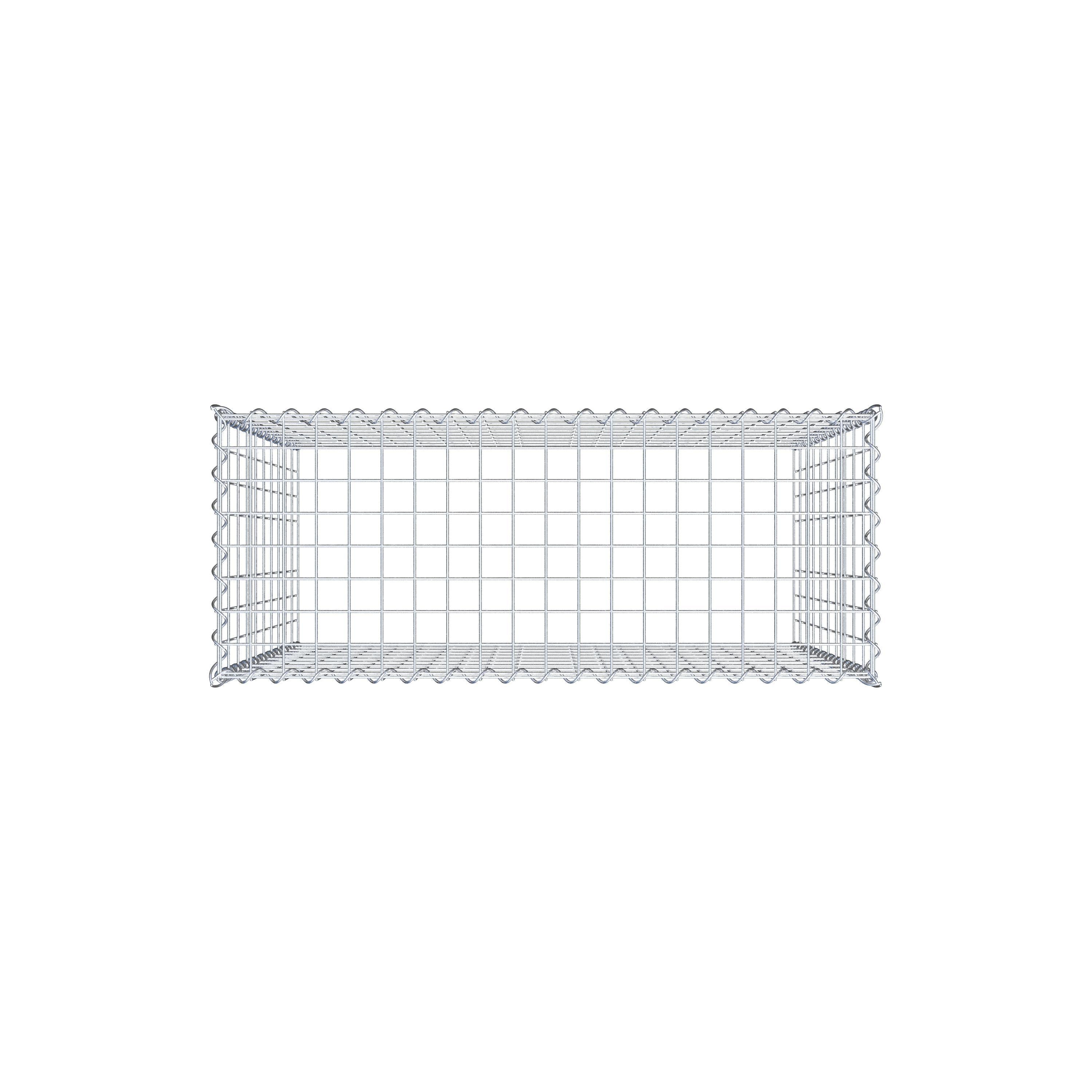 Grown-on gabion type 3 100 cm x 100 cm x 40 cm (L x H x D), mesh size 5 cm x 10 cm, spiral