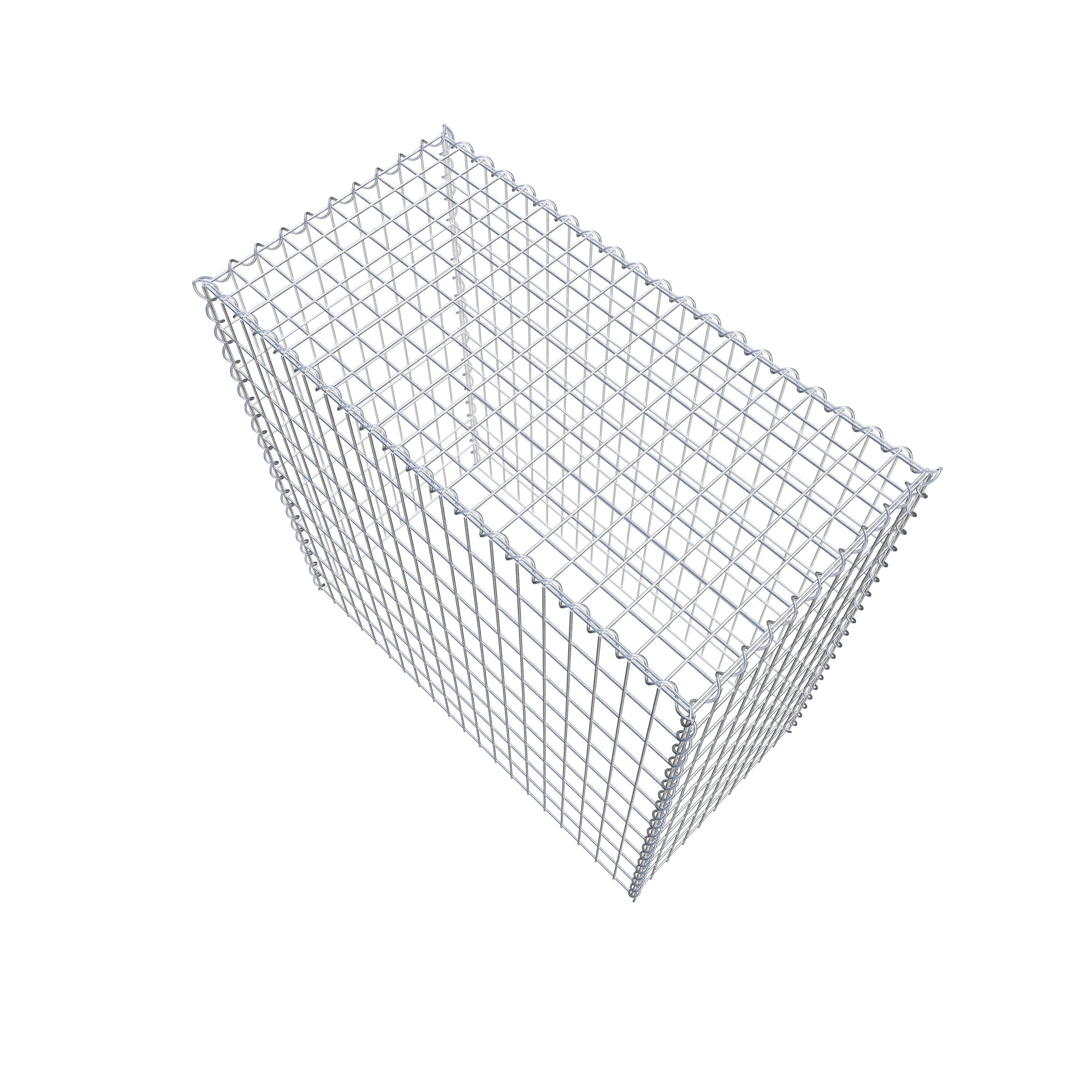 Add-on schanskorf type 3 100 cm x 100 cm x 50 cm (L x H x D), maaswijdte 5 cm x 10 cm, spiraalvormig