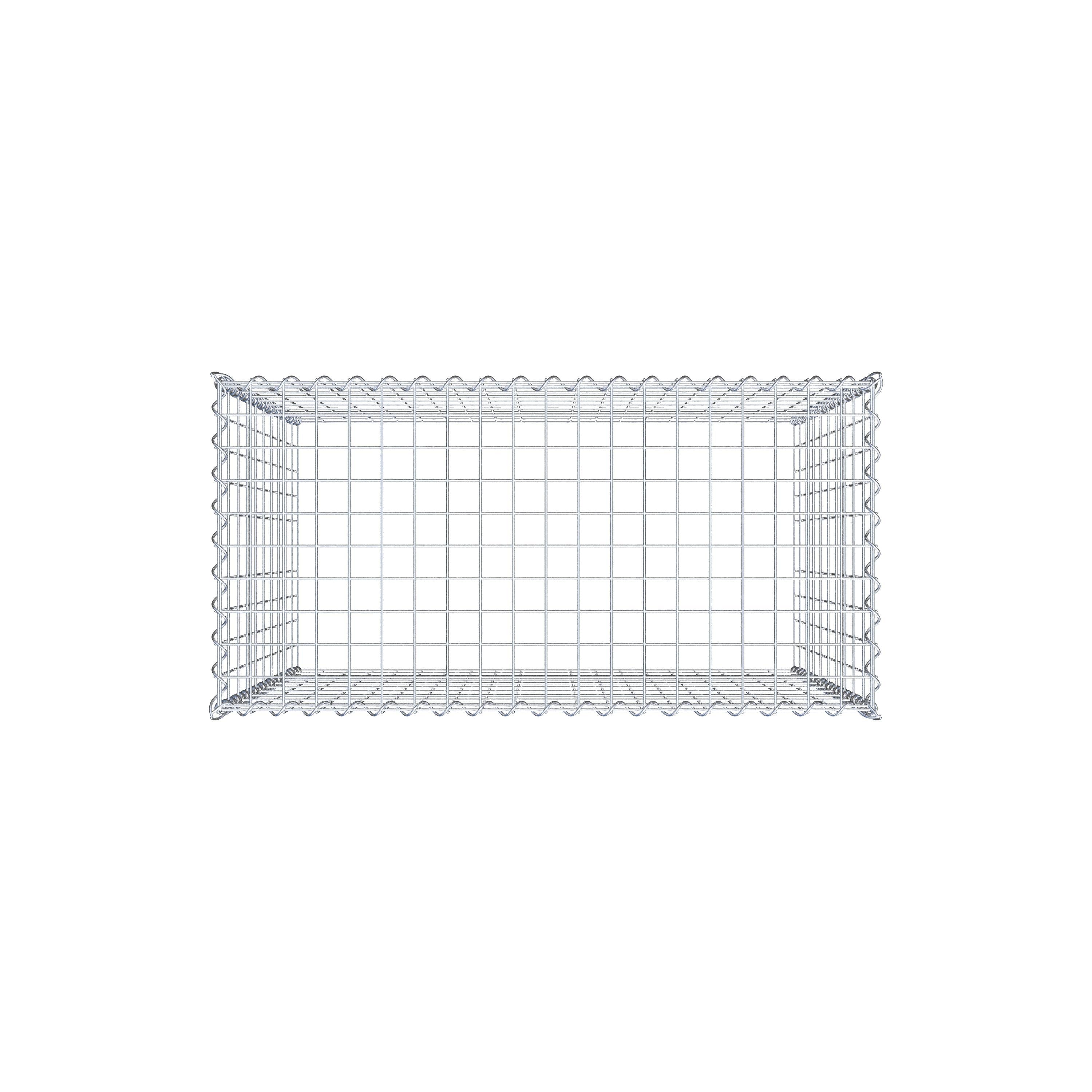 Add-on schanskorf type 3 100 cm x 100 cm x 50 cm (L x H x D), maaswijdte 5 cm x 10 cm, spiraalvormig