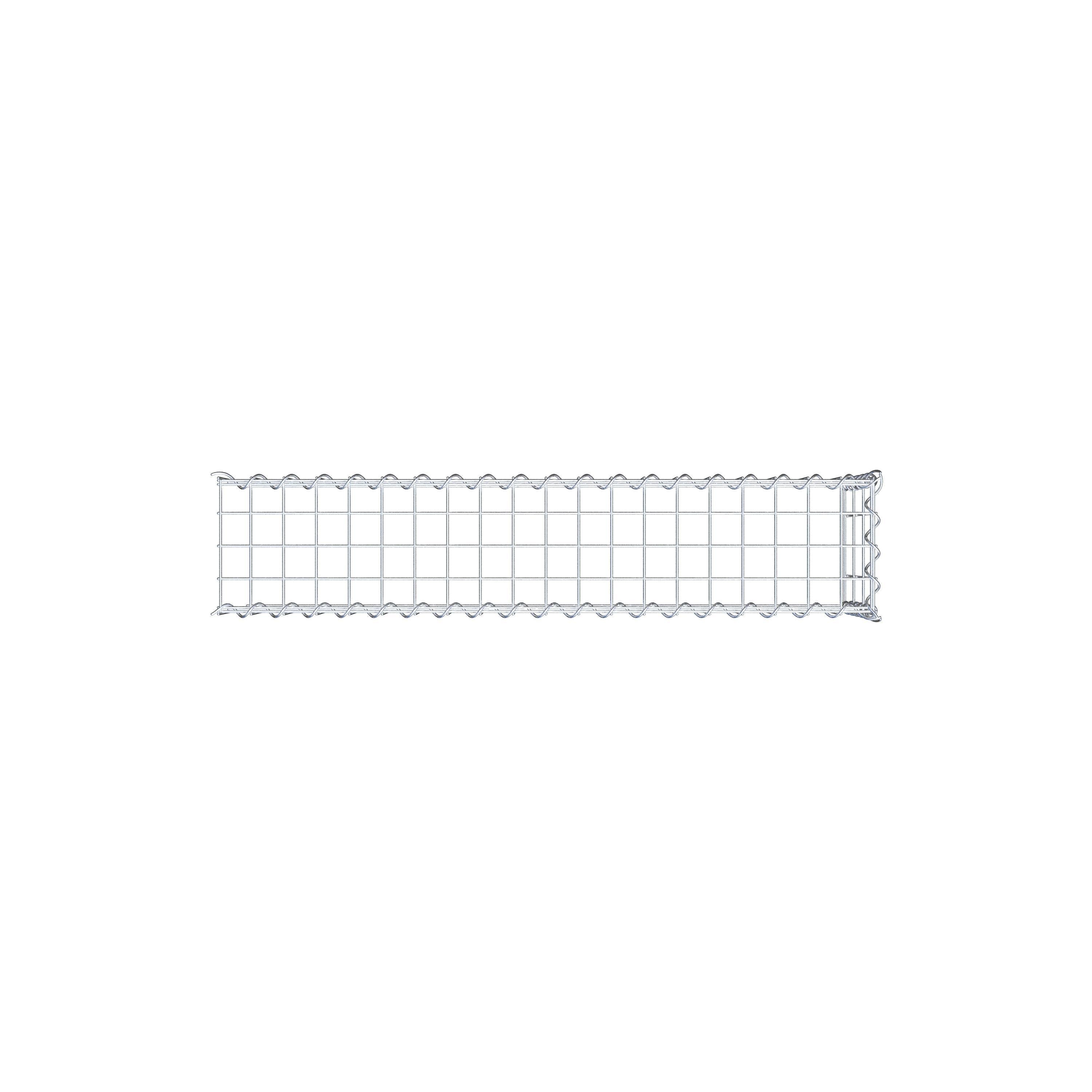 Add-on schanskorf type 4 100 cm x 30 cm x 20 cm (L x H x D), maaswijdte 5 cm x 10 cm, spiraalvormig