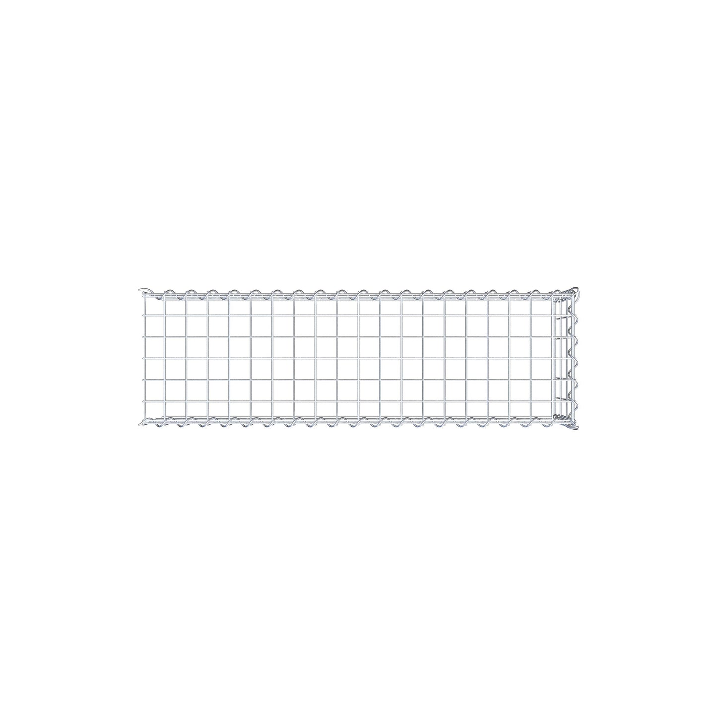 Gabion rapporté type 4 100 cm x 30 cm x 30 cm (L x H x P), mailles 5 cm x 10 cm, spirale