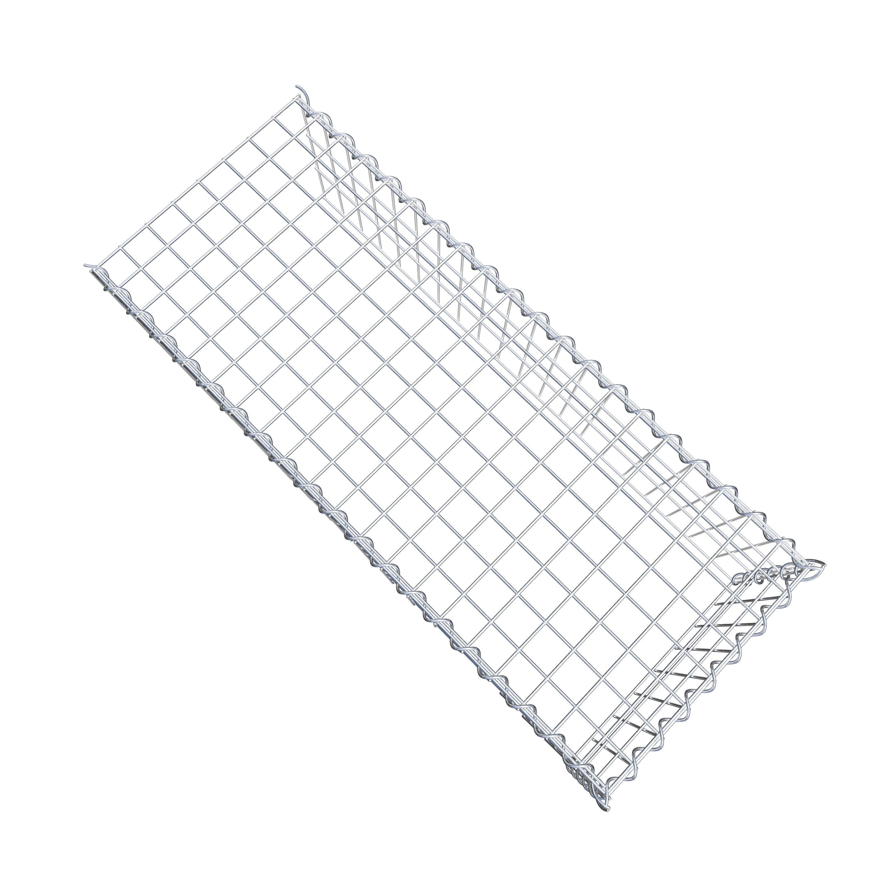 Add-on schanskorf type 4 100 cm x 30 cm x 40 cm (L x H x D), maaswijdte 5 cm x 10 cm, spiraalvormig