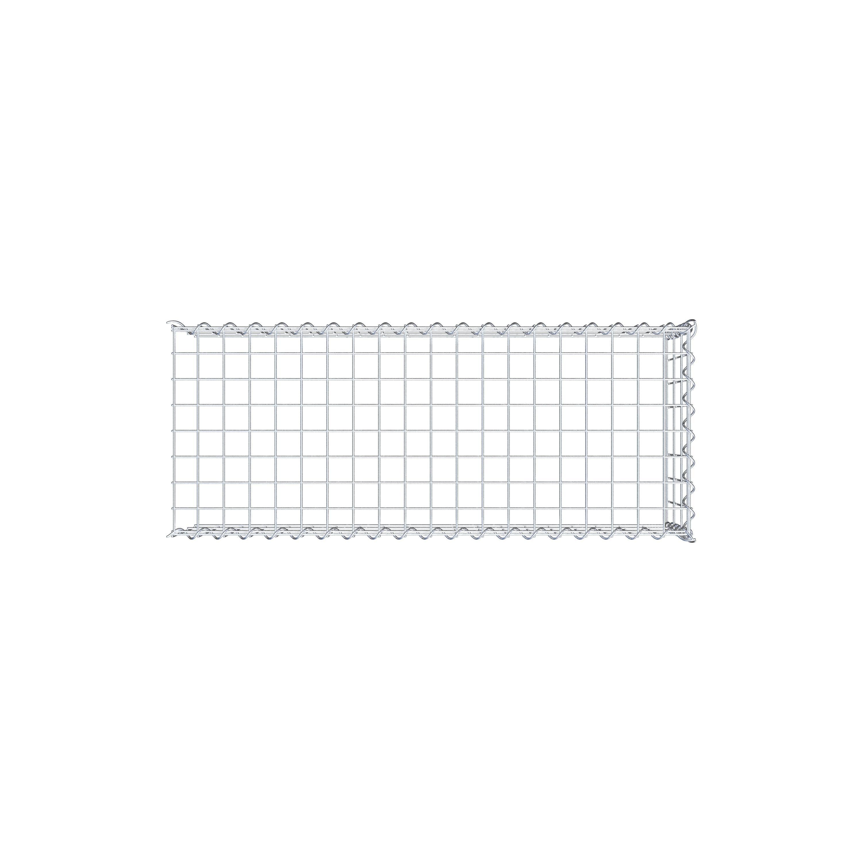 Add-on schanskorf type 4 100 cm x 30 cm x 40 cm (L x H x D), maaswijdte 5 cm x 10 cm, spiraalvormig