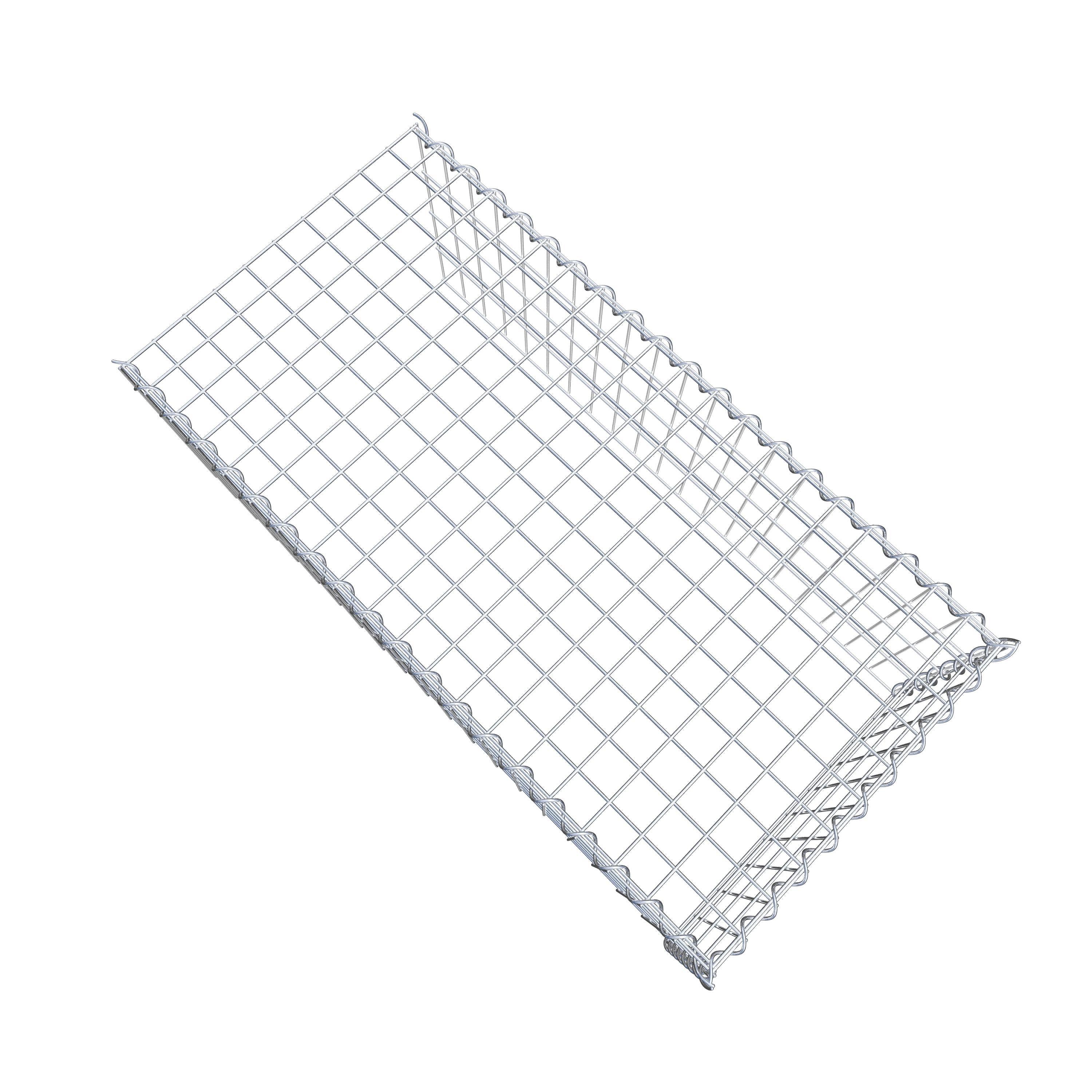Add-on schanskorf type 4 100 cm x 40 cm x 50 cm (L x H x D), maaswijdte 5 cm x 10 cm, spiraalvormig