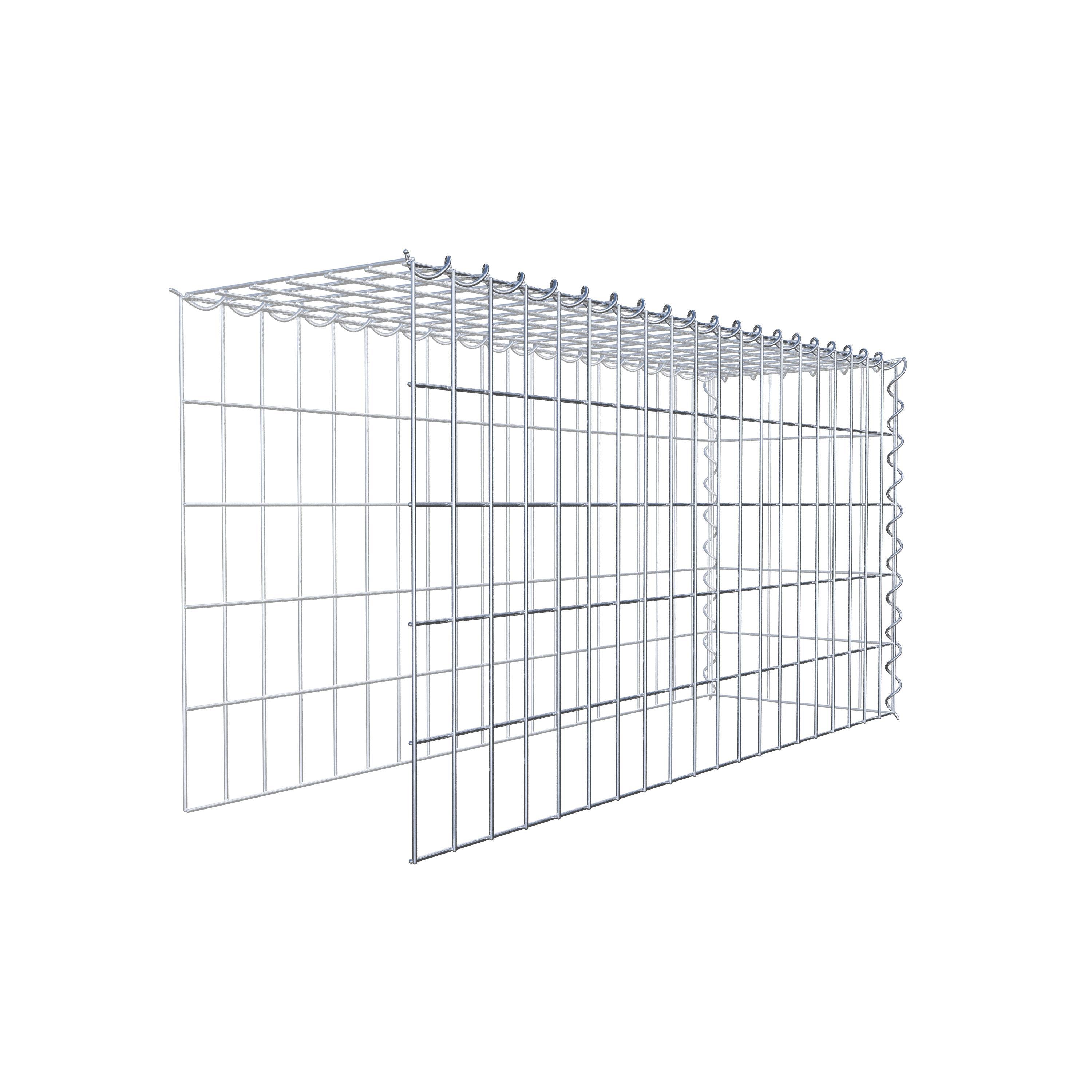 Gabion rapporté type 4 100 cm x 50 cm x 30 cm (L x H x P), mailles 5 cm x 10 cm, spirale