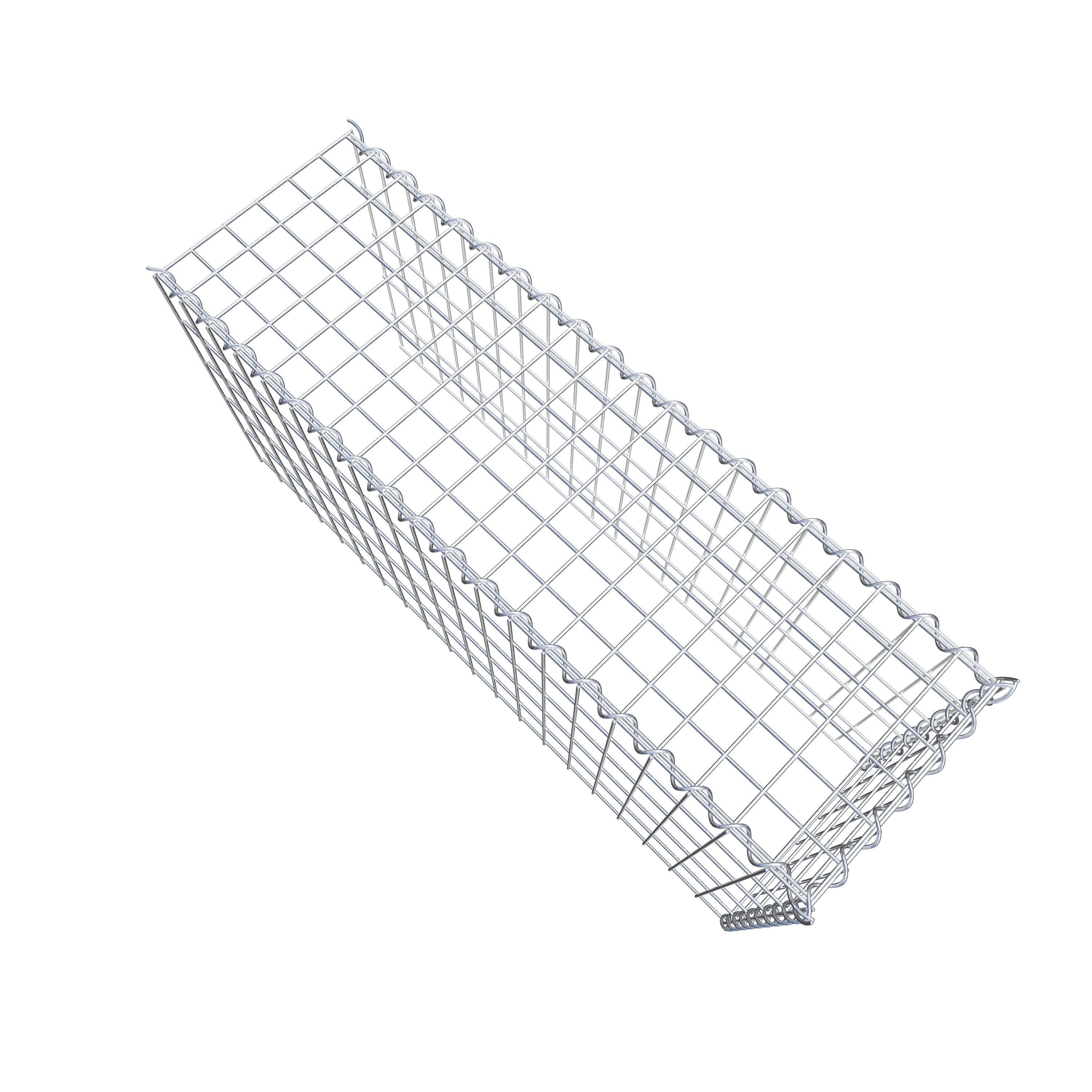 Gabion rapporté type 4 100 cm x 50 cm x 30 cm (L x H x P), mailles 5 cm x 10 cm, spirale