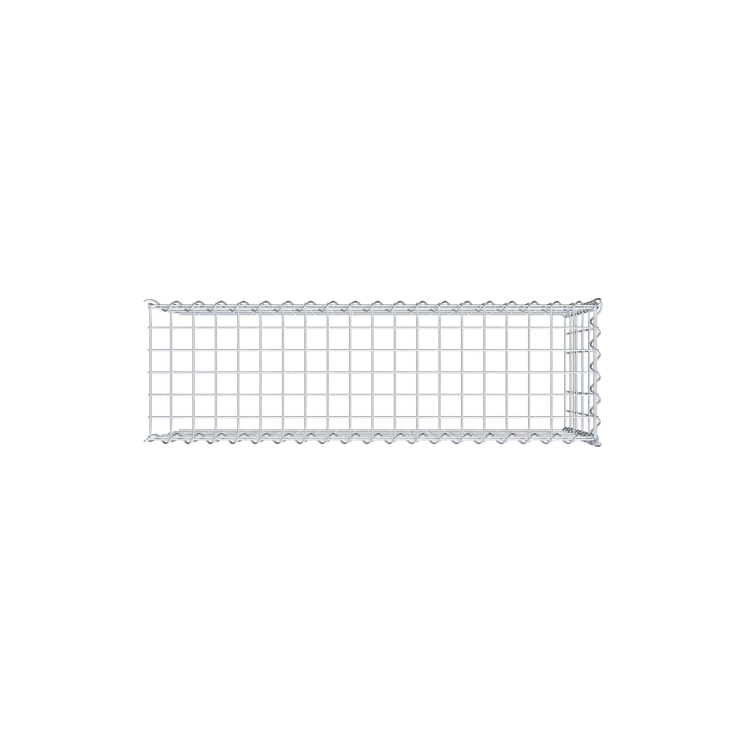 Gabion rapporté type 4 100 cm x 50 cm x 30 cm (L x H x P), mailles 5 cm x 10 cm, spirale
