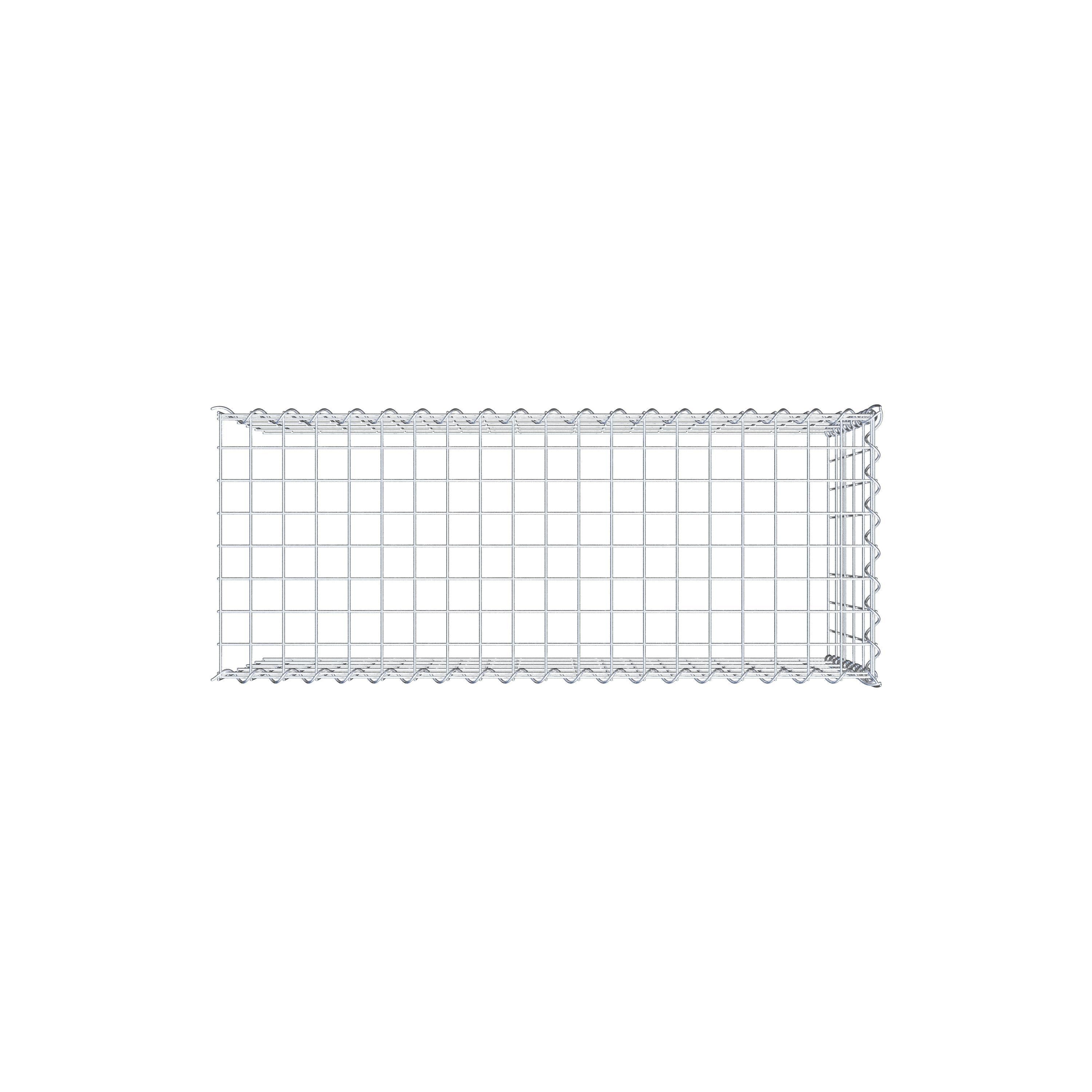 Add-on schanskorf type 4 100 cm x 50 cm x 40 cm (L x H x D), maaswijdte 5 cm x 10 cm, spiraalvormig
