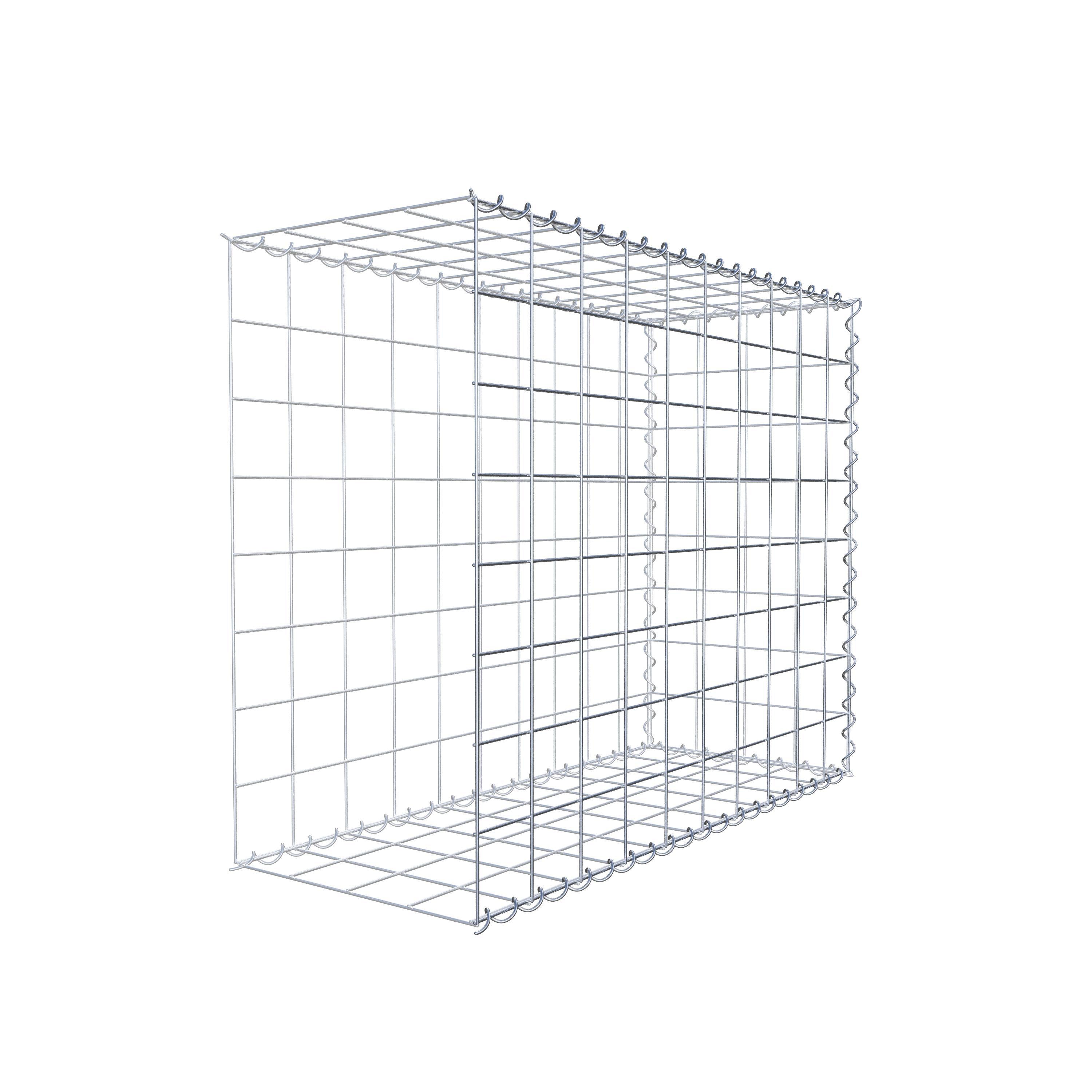 Grown-on gabion type 2 100 cm x 80 cm x 40 cm (L x H x D), mesh size 10 cm x 10 cm, spiral