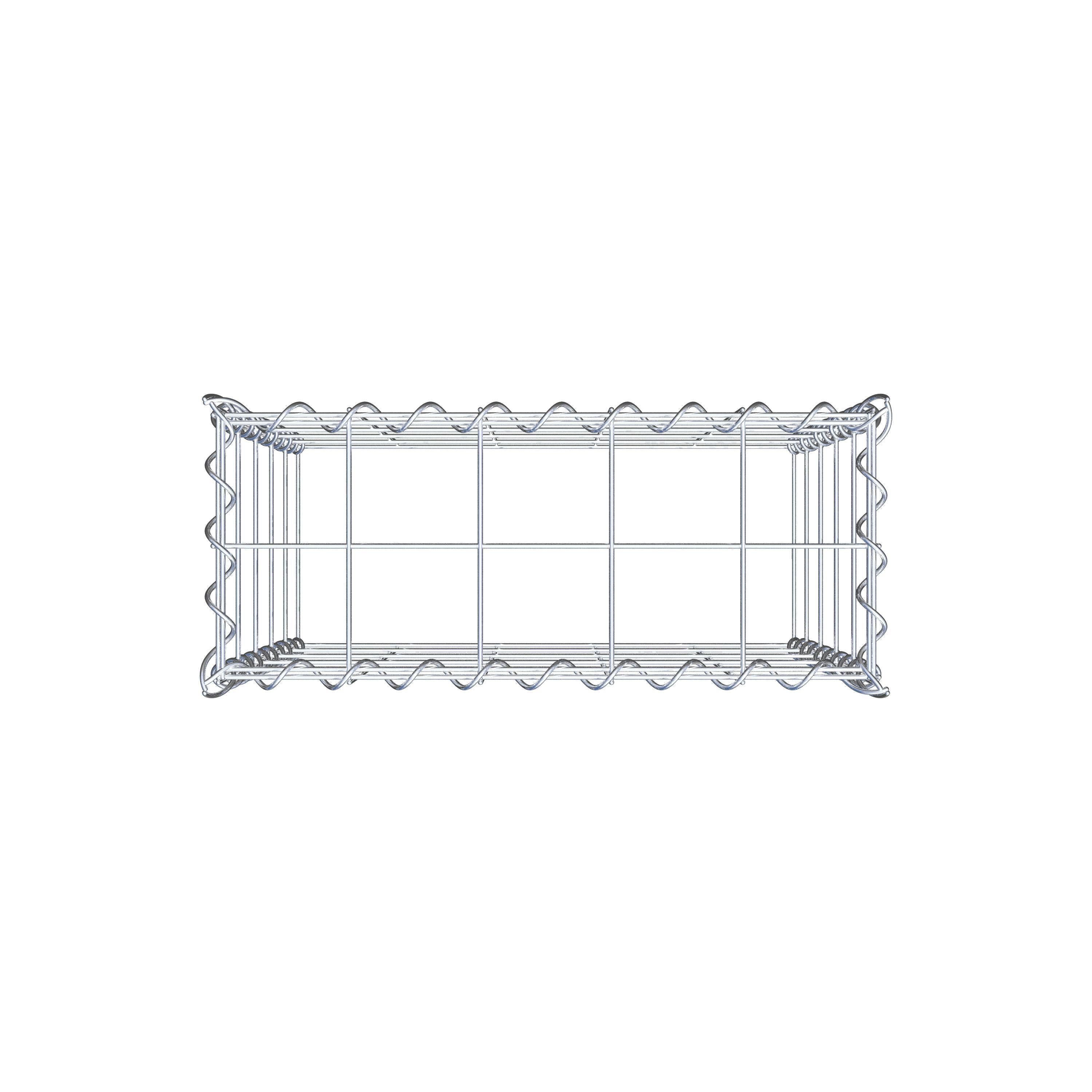 Grown-on gabion type 3 50 cm x 50 cm x 20 cm (L x H x D), mesh size 10 cm x 10 cm, spiral