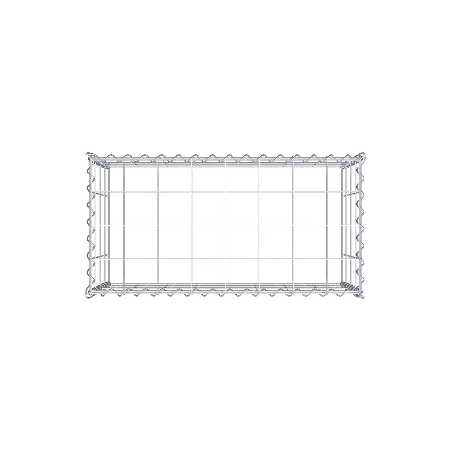 Opvokset gabion type 3 80 cm x 40 cm x 40 cm (L x H x D), maskestørrelse 10 cm x 10 cm, spiral